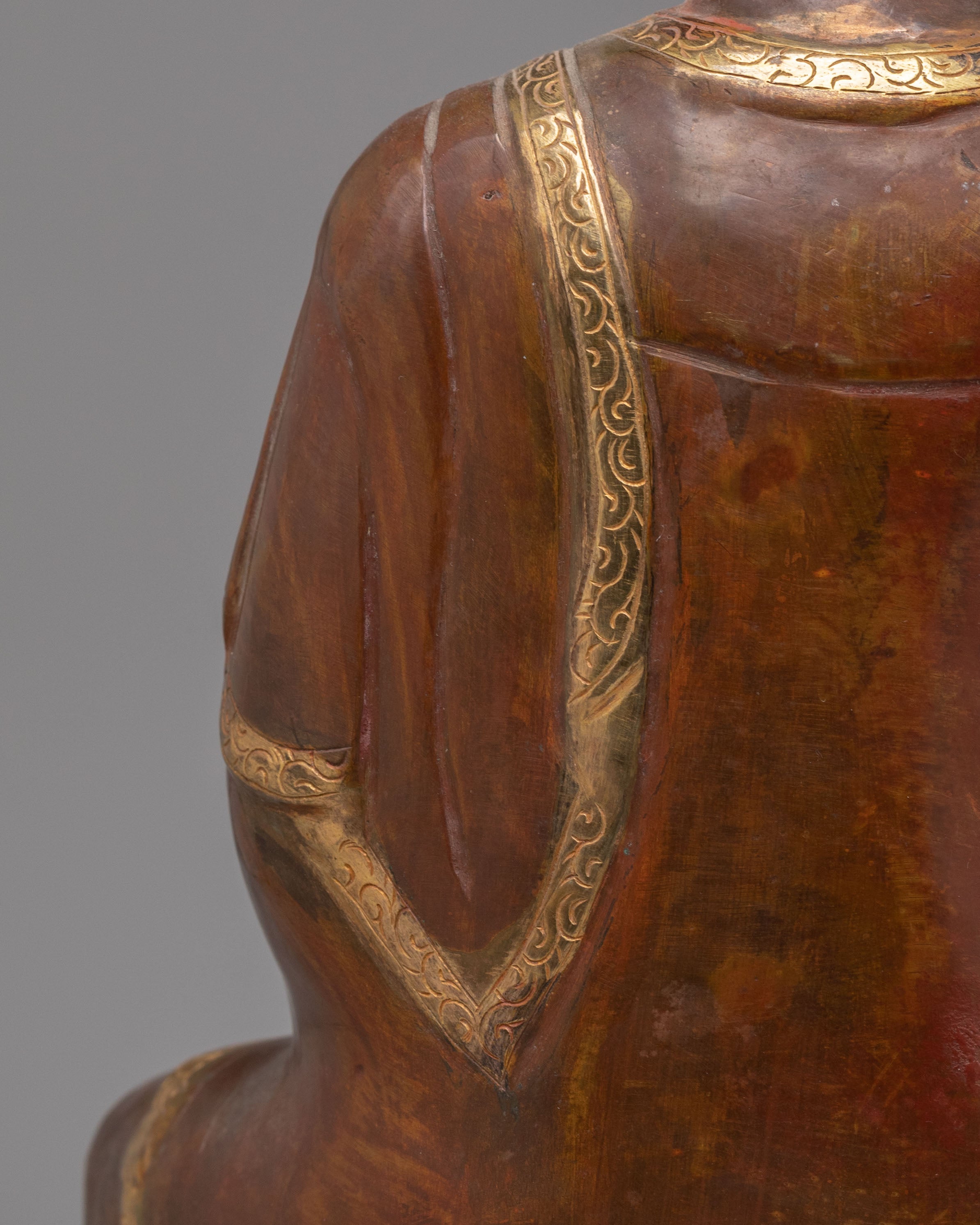 24K Gold Plated Shakyamuni Buddha Statue | Himalayan Buddhist Art