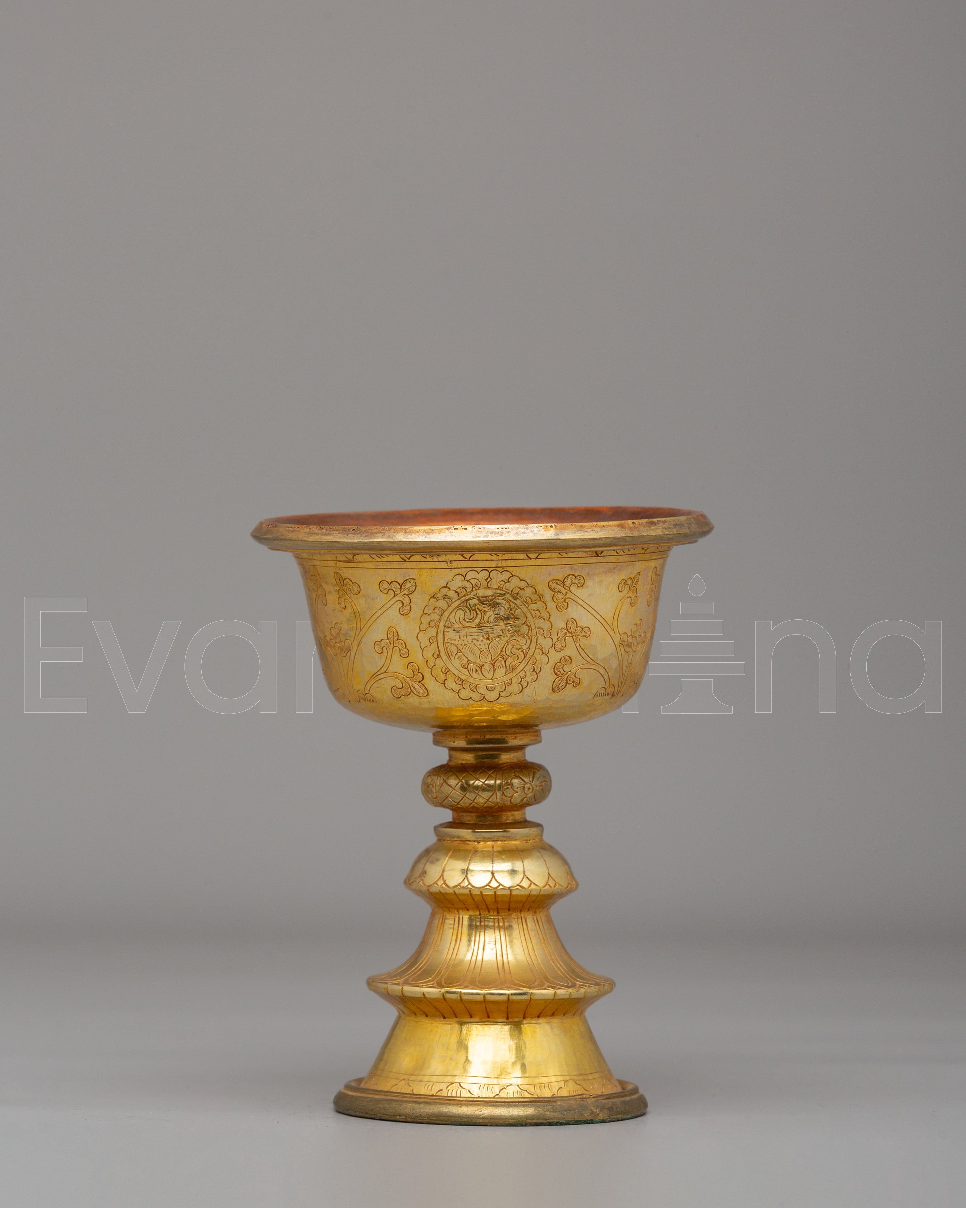 Buddhist Butter Lamp Offering Bowl 