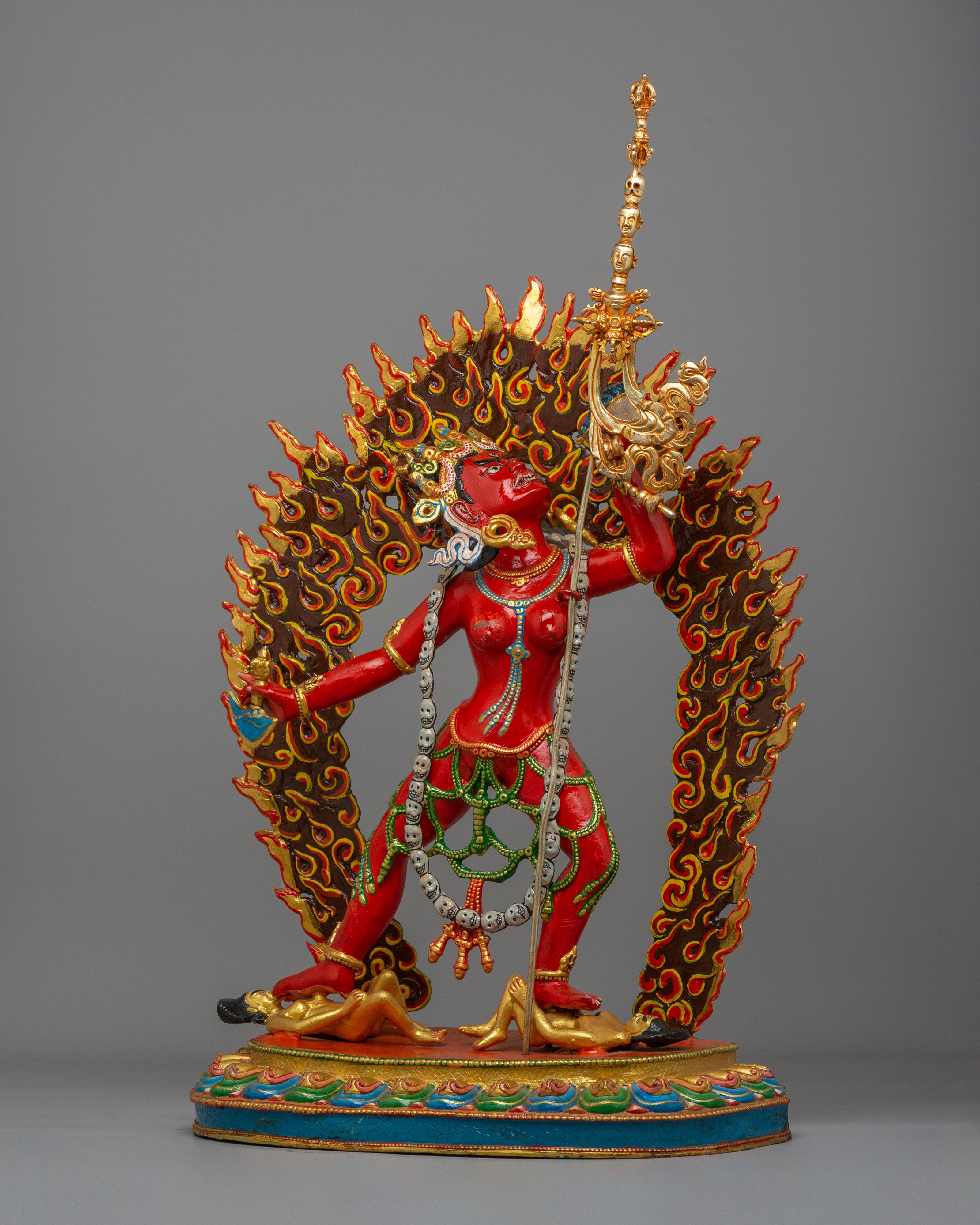 Tibetan Vajrayogini Dakini Sculpture | Vajrayana Female Deity Statue