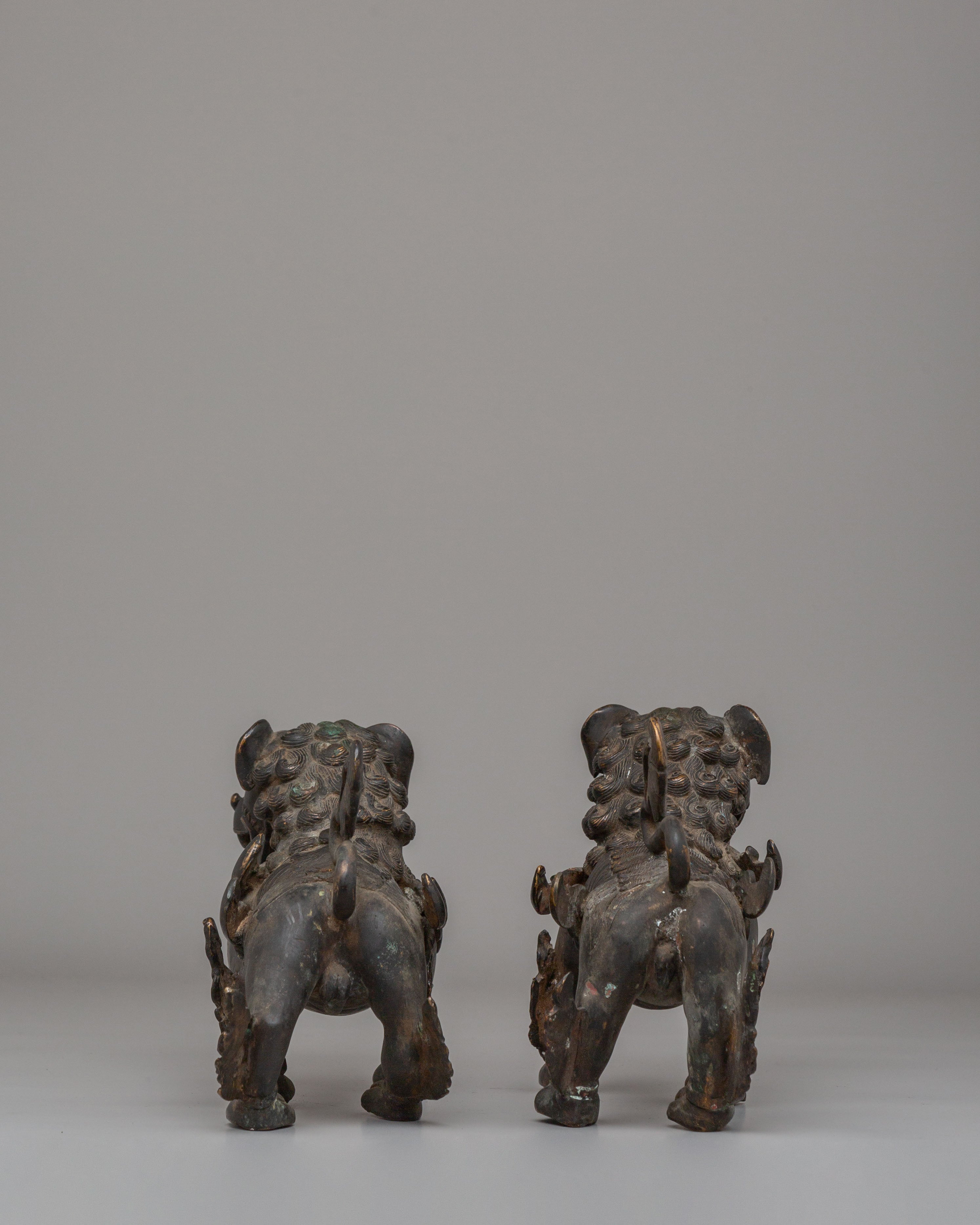Buddhist Guardian Lion Pair | Symbol of Strength & Protection