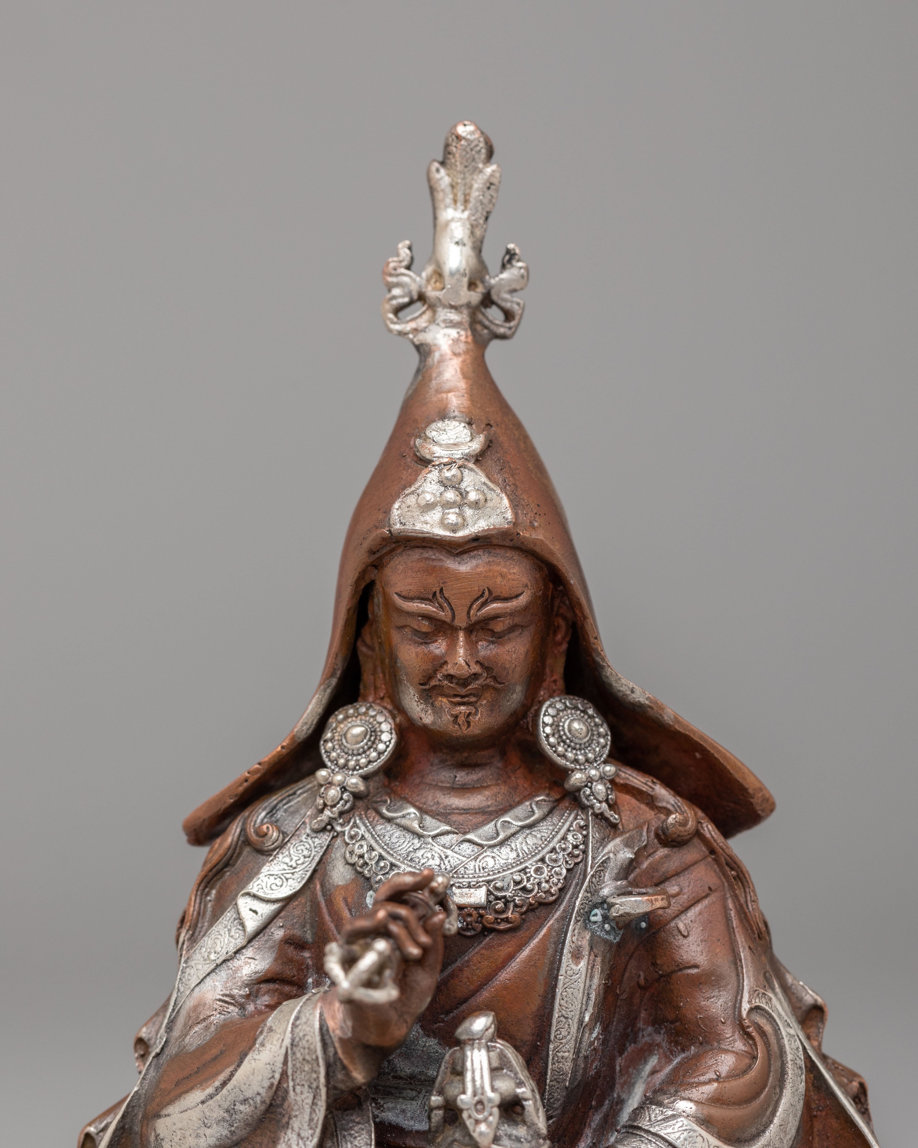 Handmade Guru Tsokye Dorje Statue | Tibetan Guru Rinpoche Art
