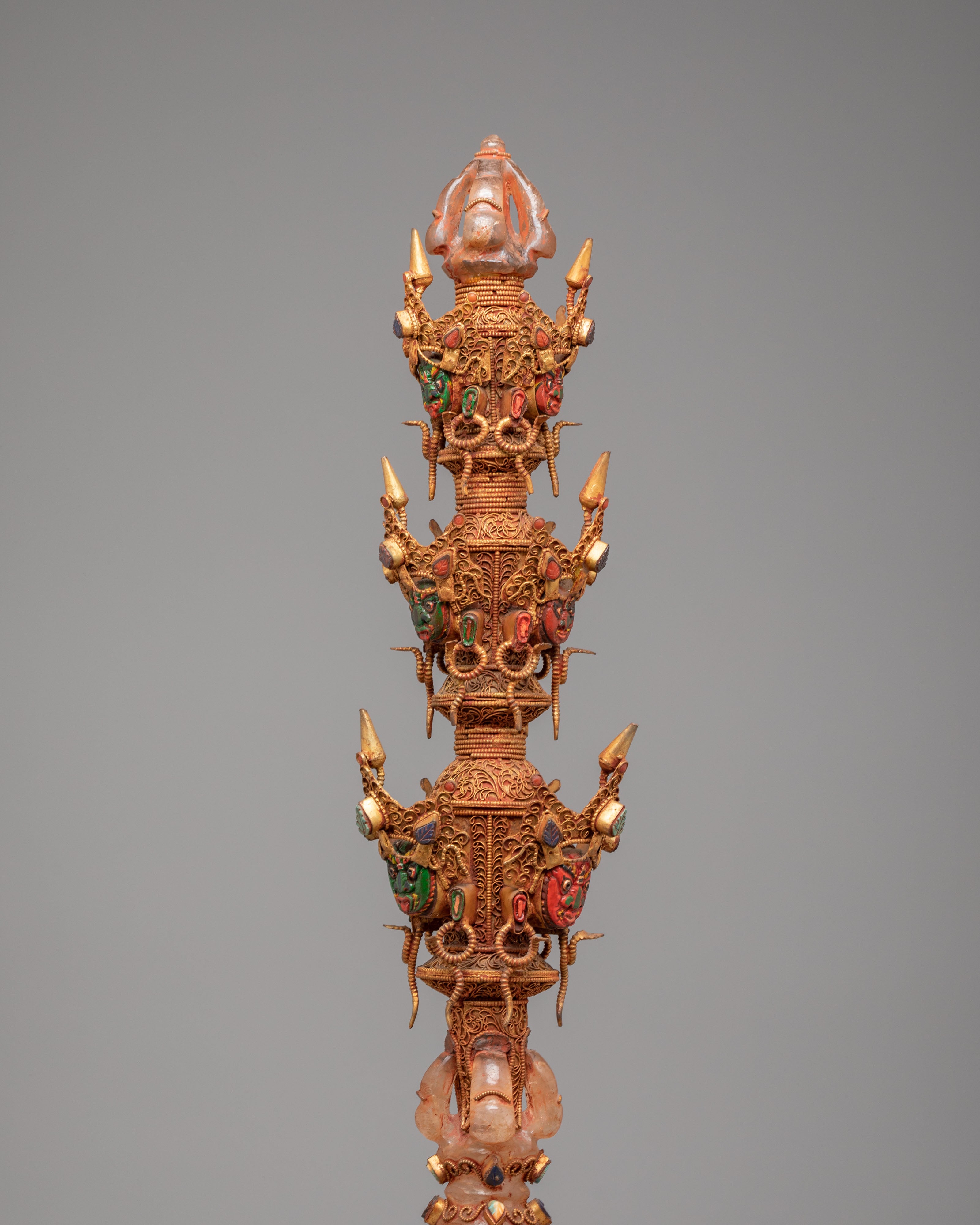 Traditional Phurba Ritual Dagger | Crystal Phurba for Protection