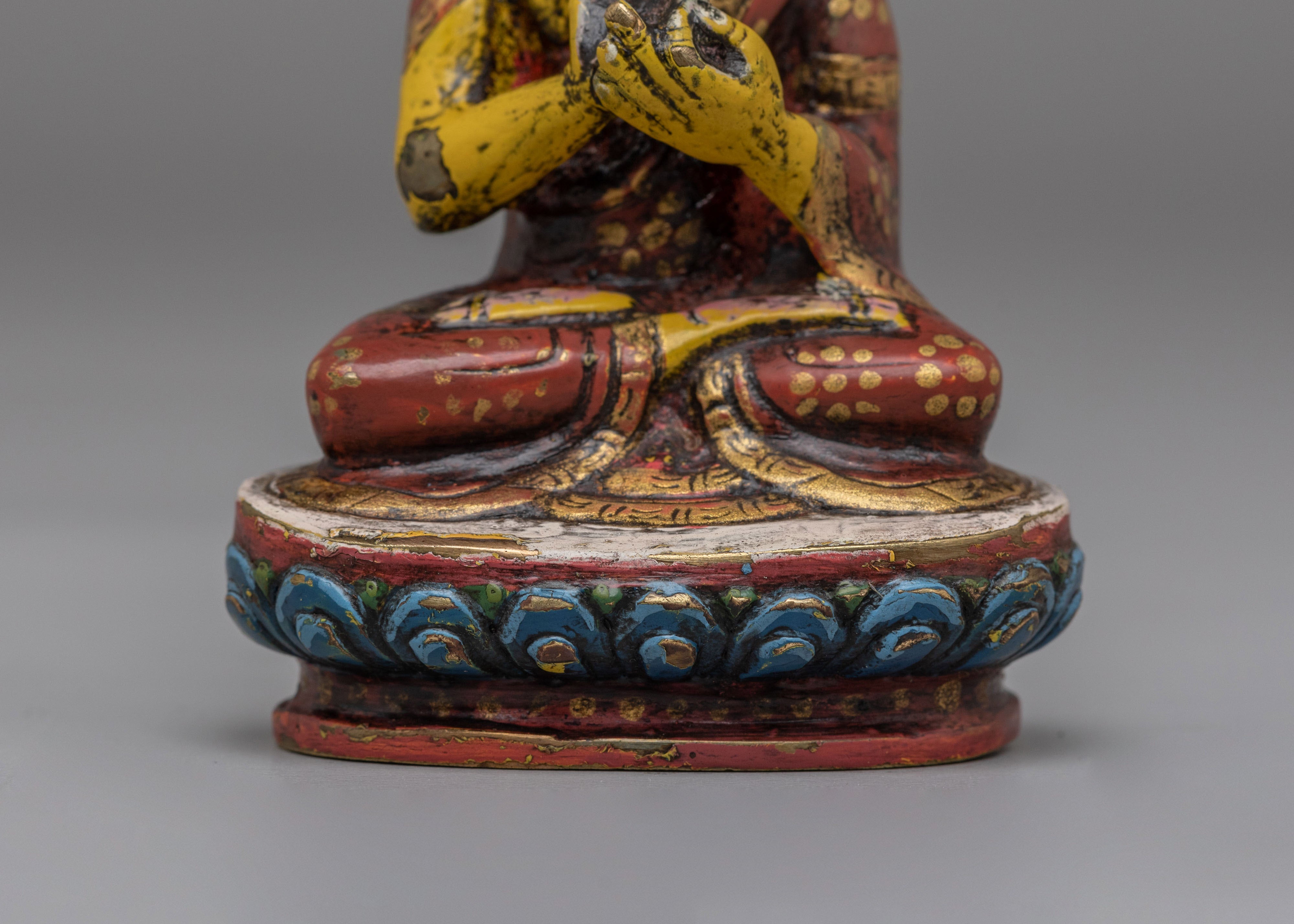 Himalayan Vairocana Meditation Statue | Tibetan Buddha Sculpture