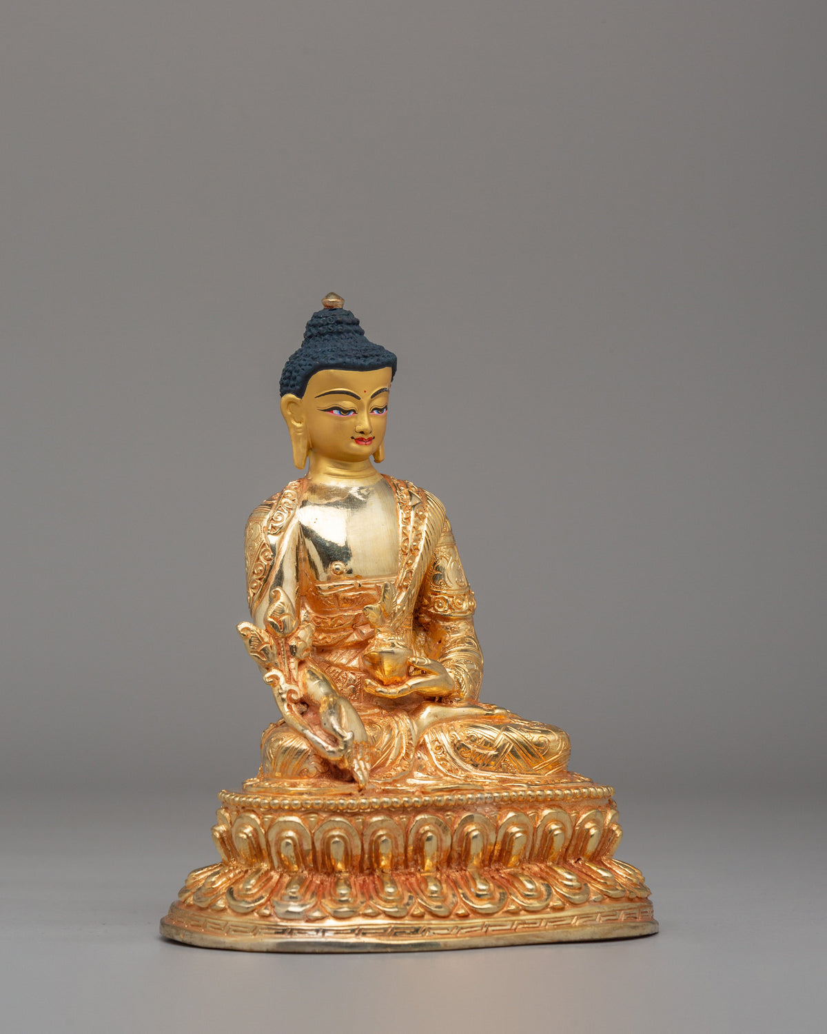 Handcrafted Medicine Buddha Altar Statue | Symbol of Healing and Compassion