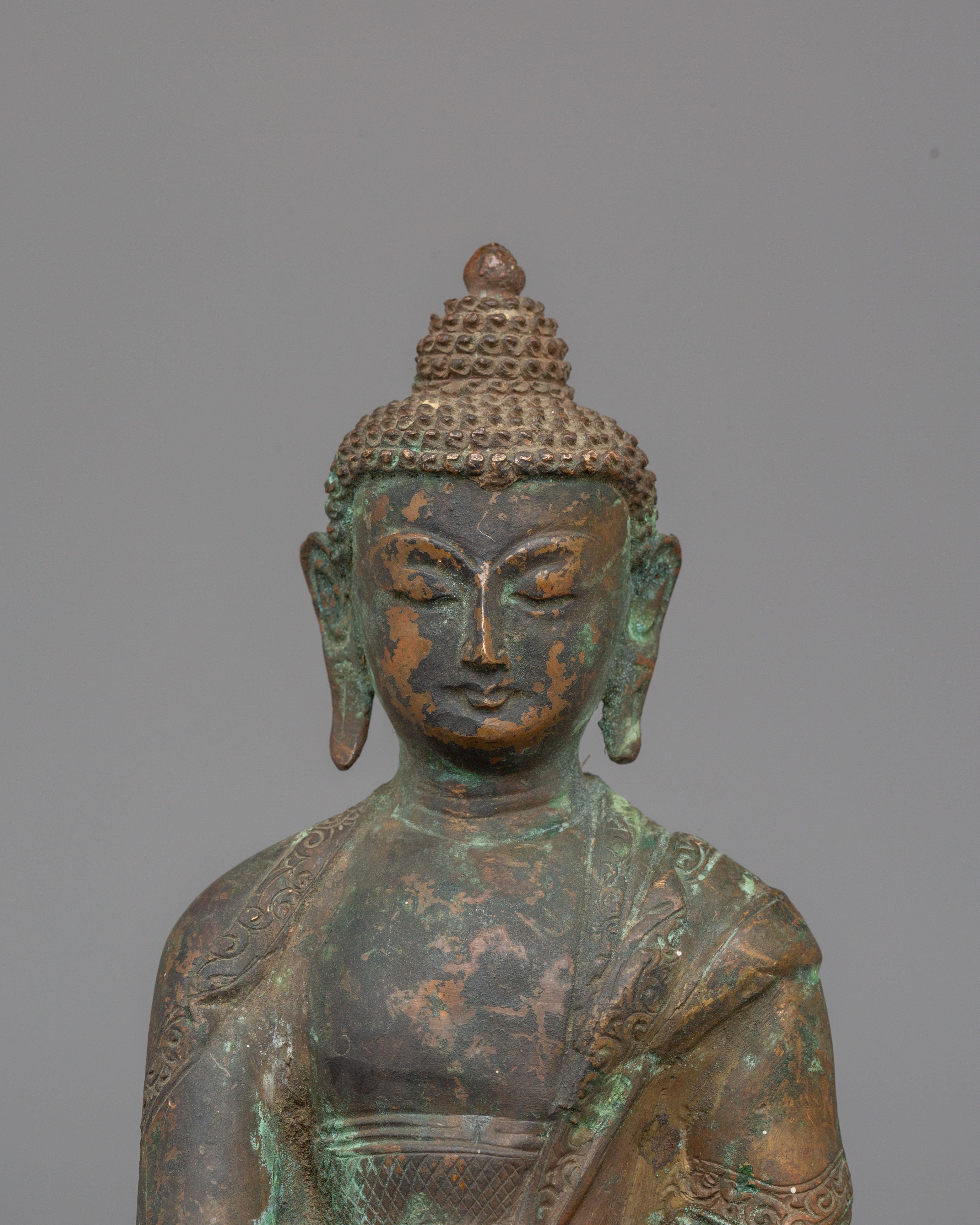 Peaceful Shakyamuni Buddha Sculpture | Ideal for Rituals