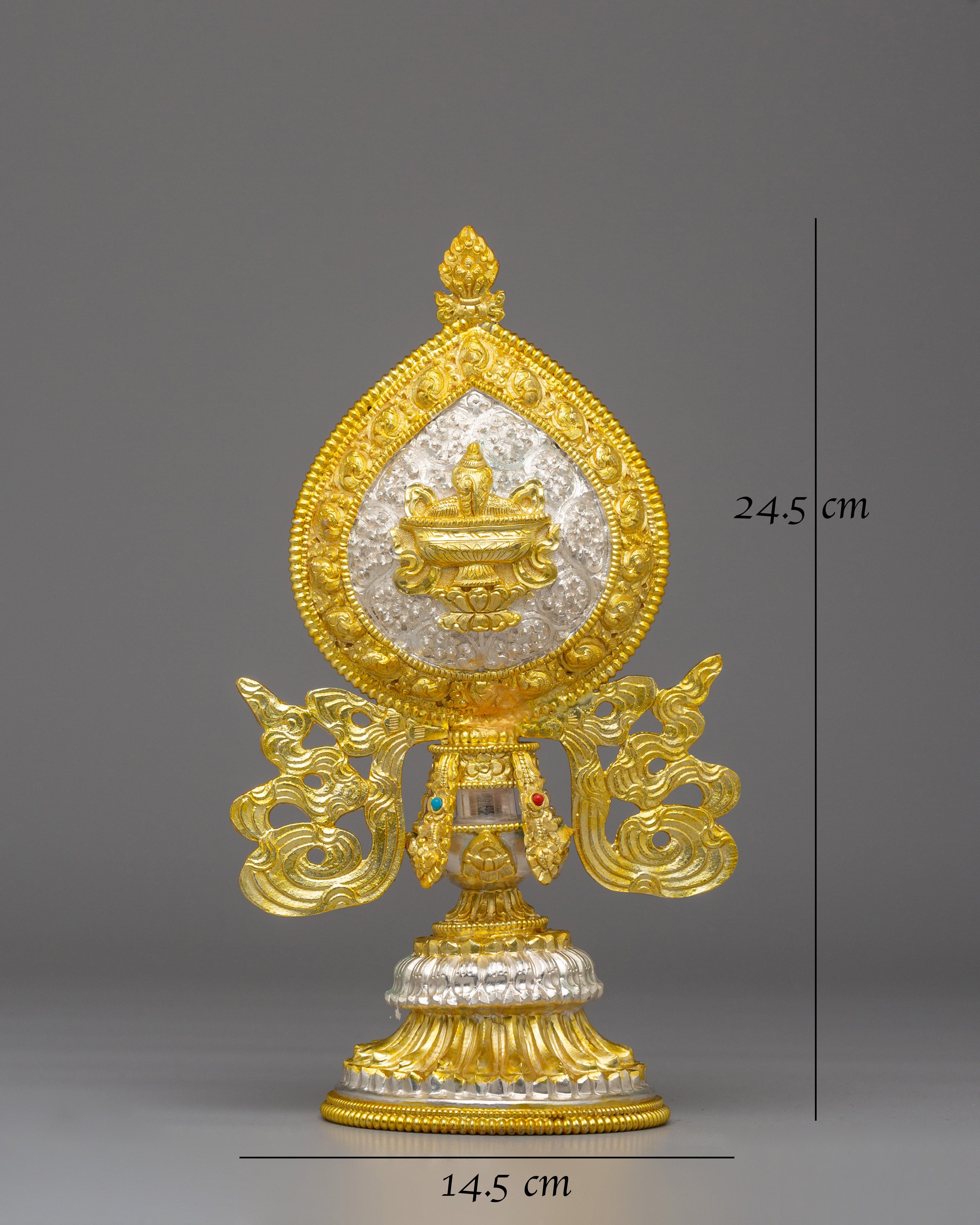 Tibetan Eight Auspicious Symbols | Copper Body, Electro Silver &amp; Gold Plating