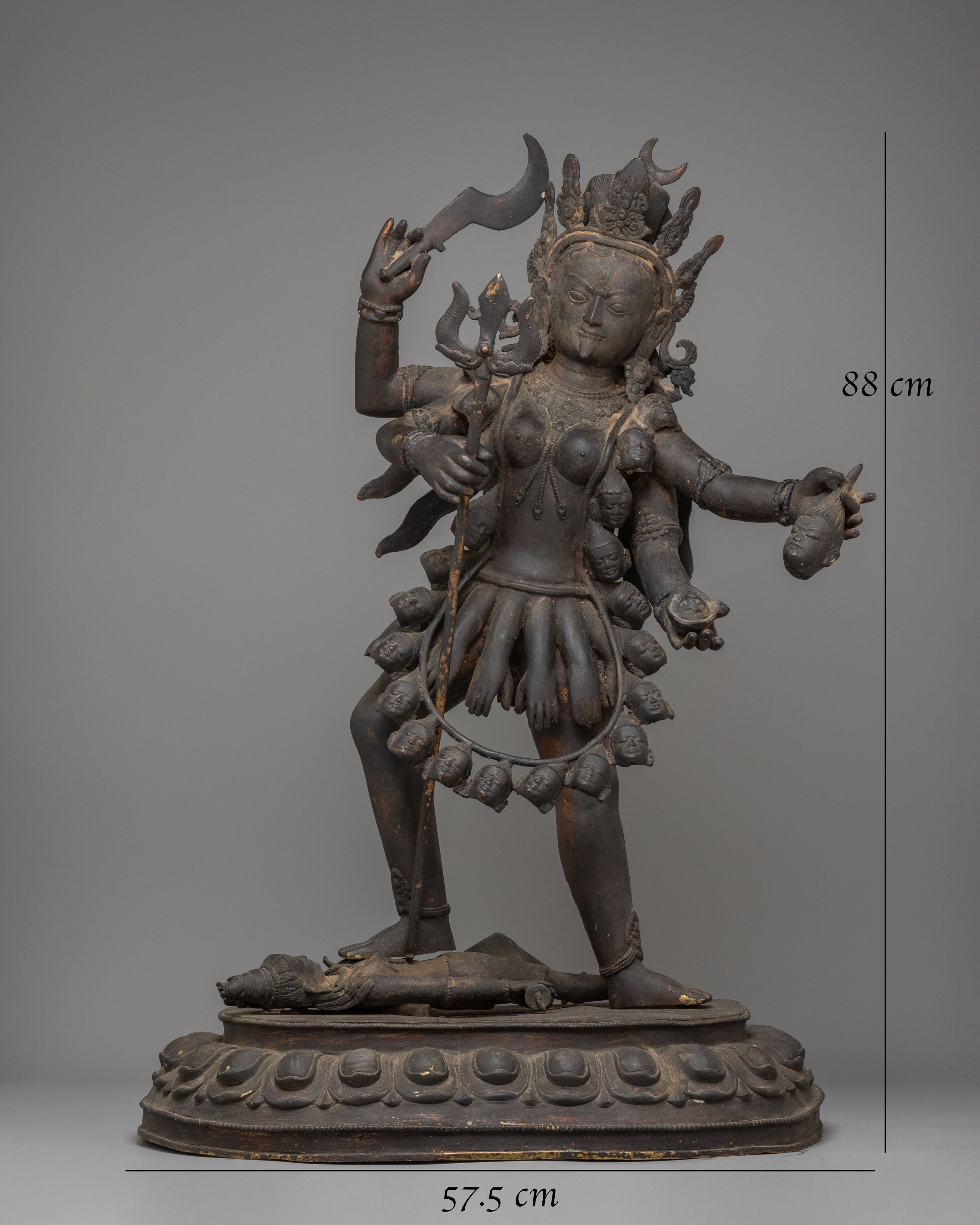 Wrathful Goddess Kali Statue | Hindu Deity for Protection