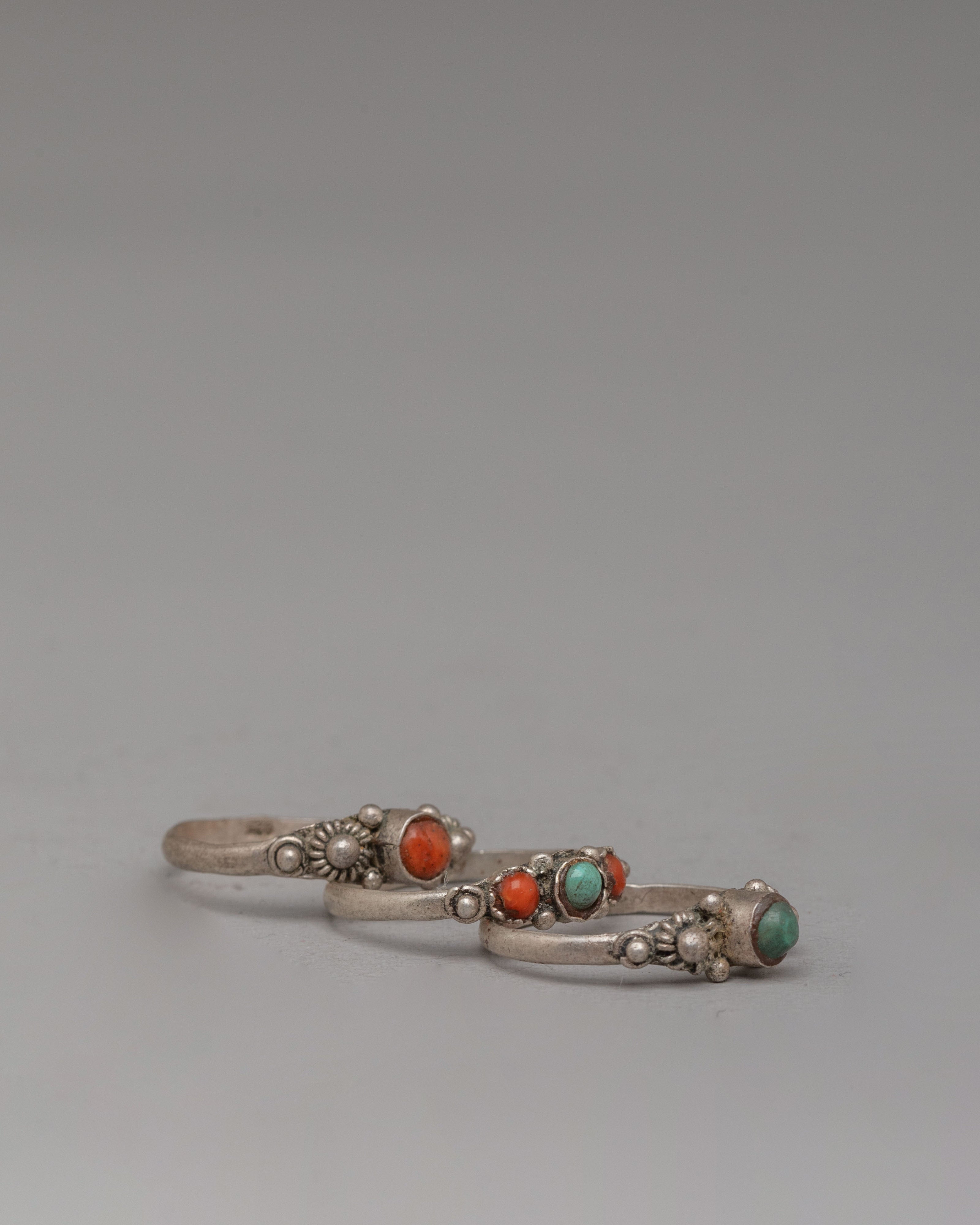 Spiritual Art Ring Set | Handmade Jewelry for Daily Wear