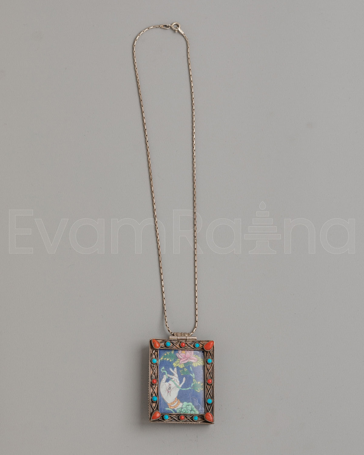 Traditional White Tara Hand Locket 