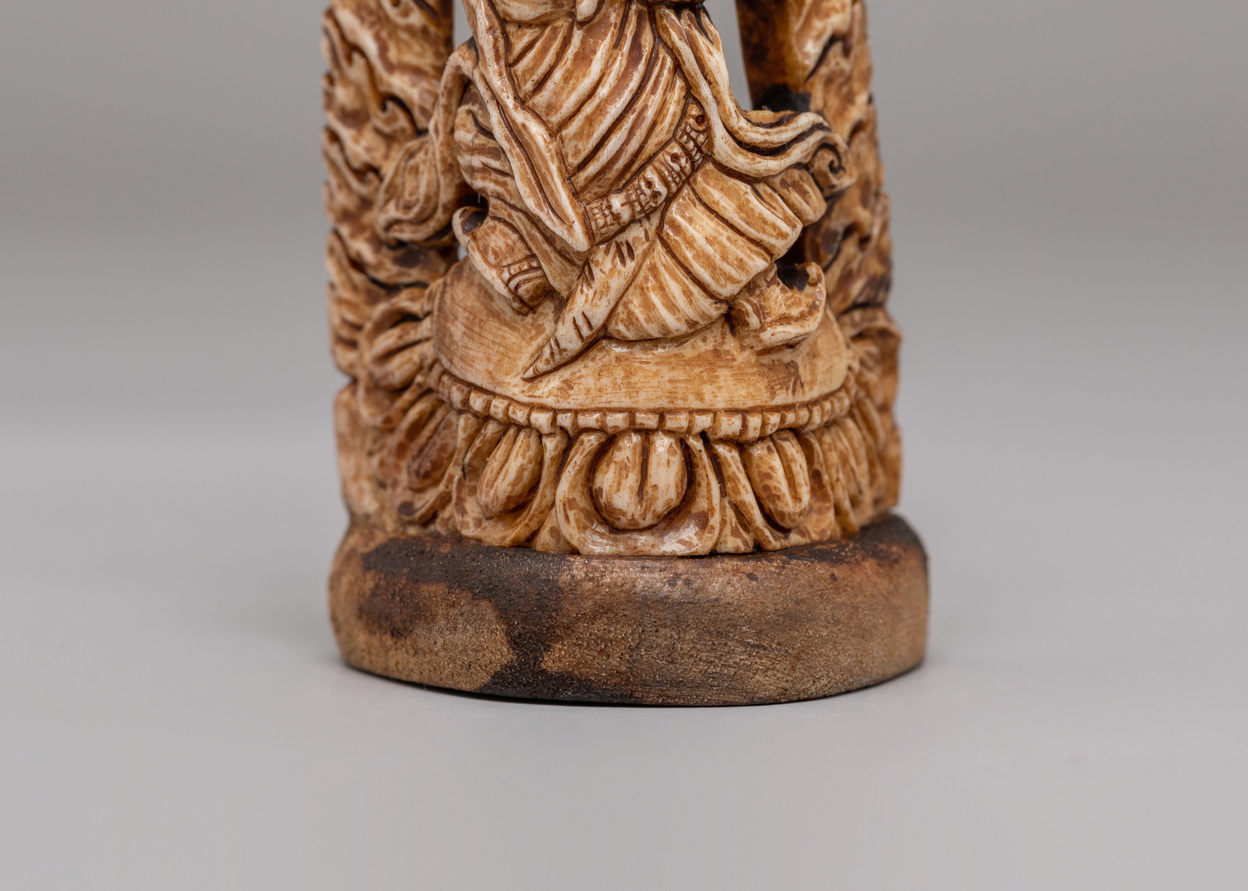 Handmade Mahakala Bone Stamp | Symbol of Protection and Strength