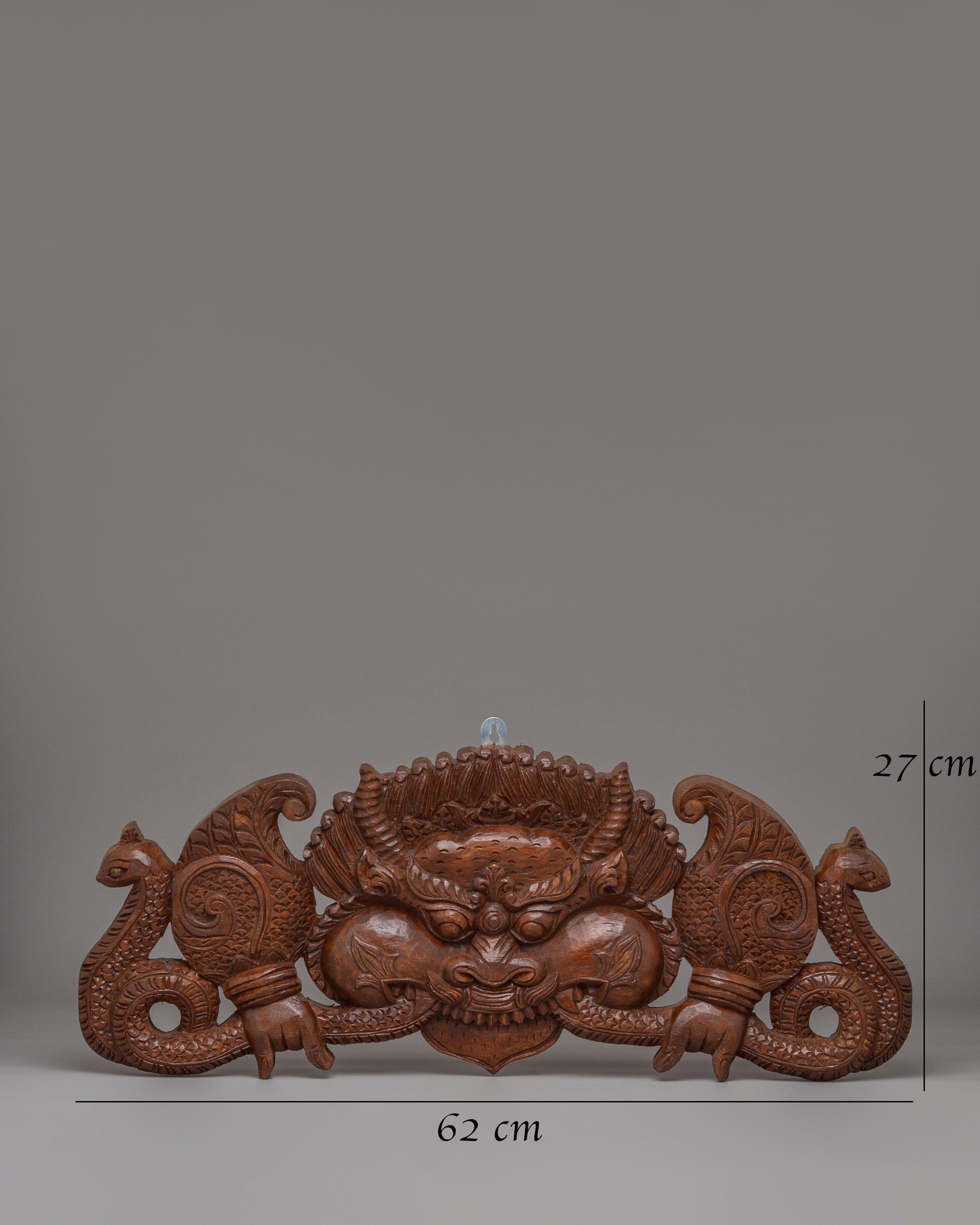 Traditional Kritimukha Wall Hanging | Handcrafted Wooden Design