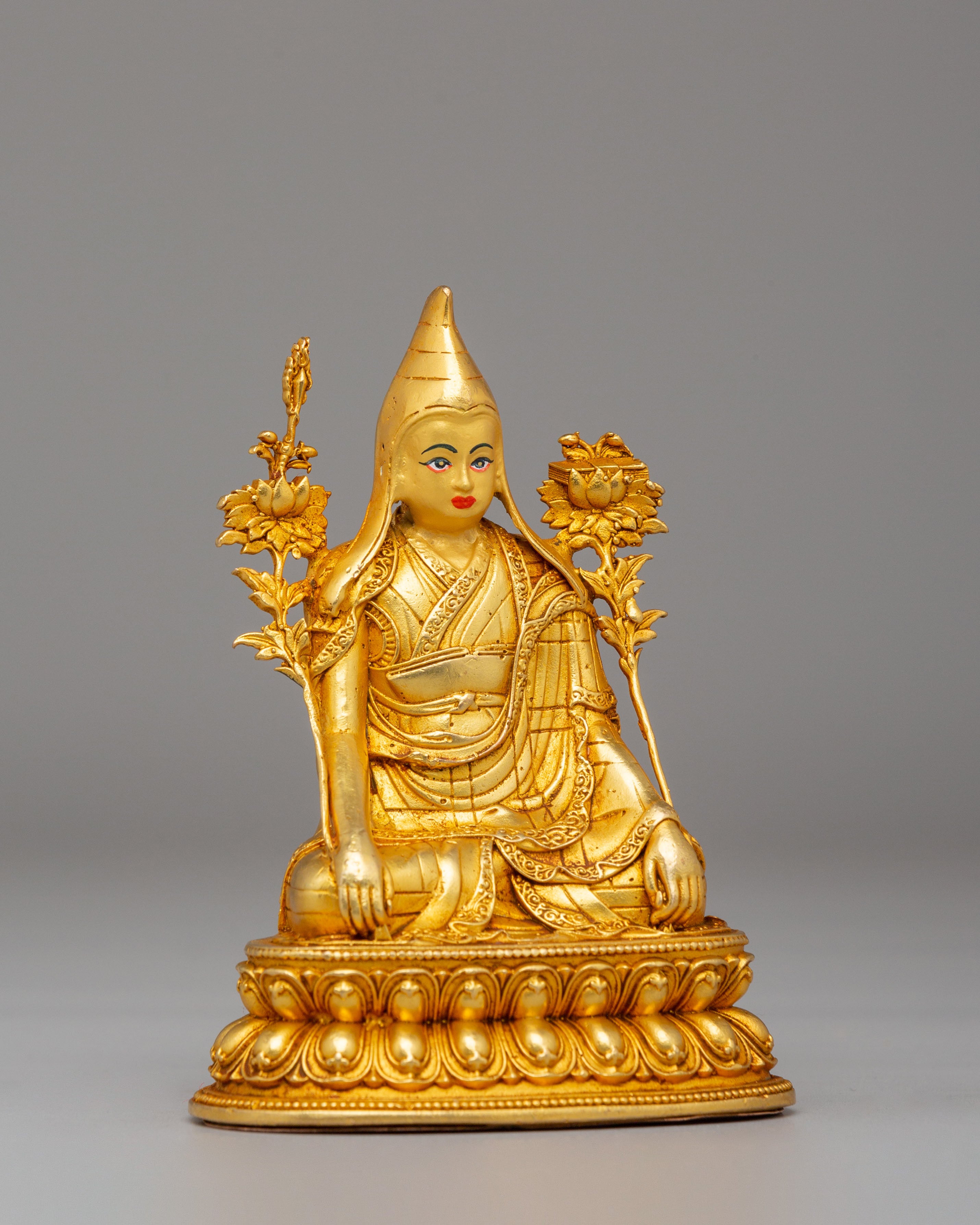 Tibetan Longchenpa Statue | Sacred Buddhist Altar Sculpture