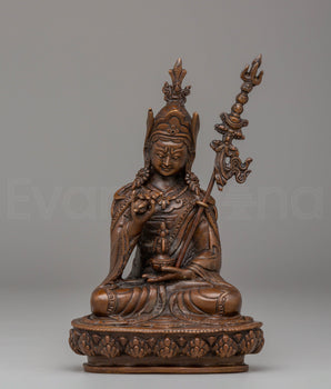 Handcrafted Tibetan Guru Tsokye Dorje Statue