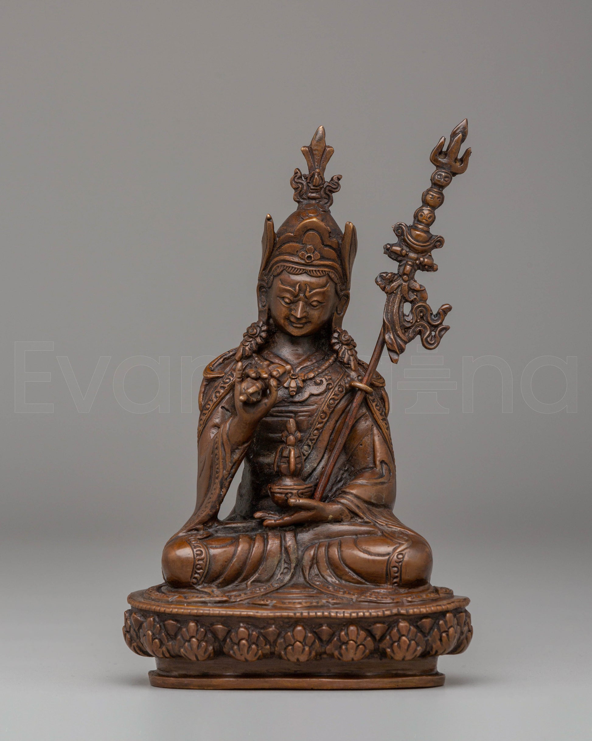 Handcrafted Tibetan Guru Tsokye Dorje Statue