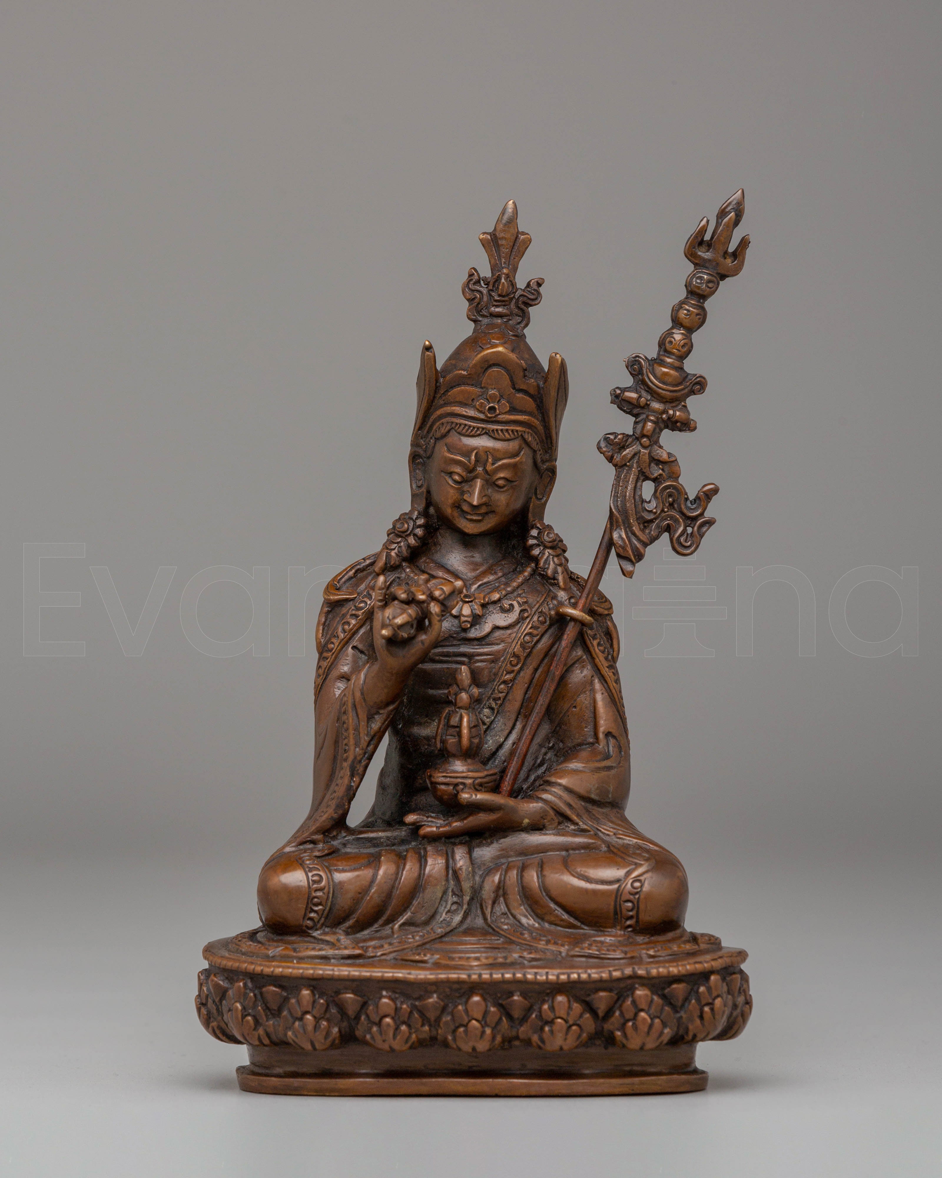 Handcrafted Tibetan Guru Tsokye Dorje Statue