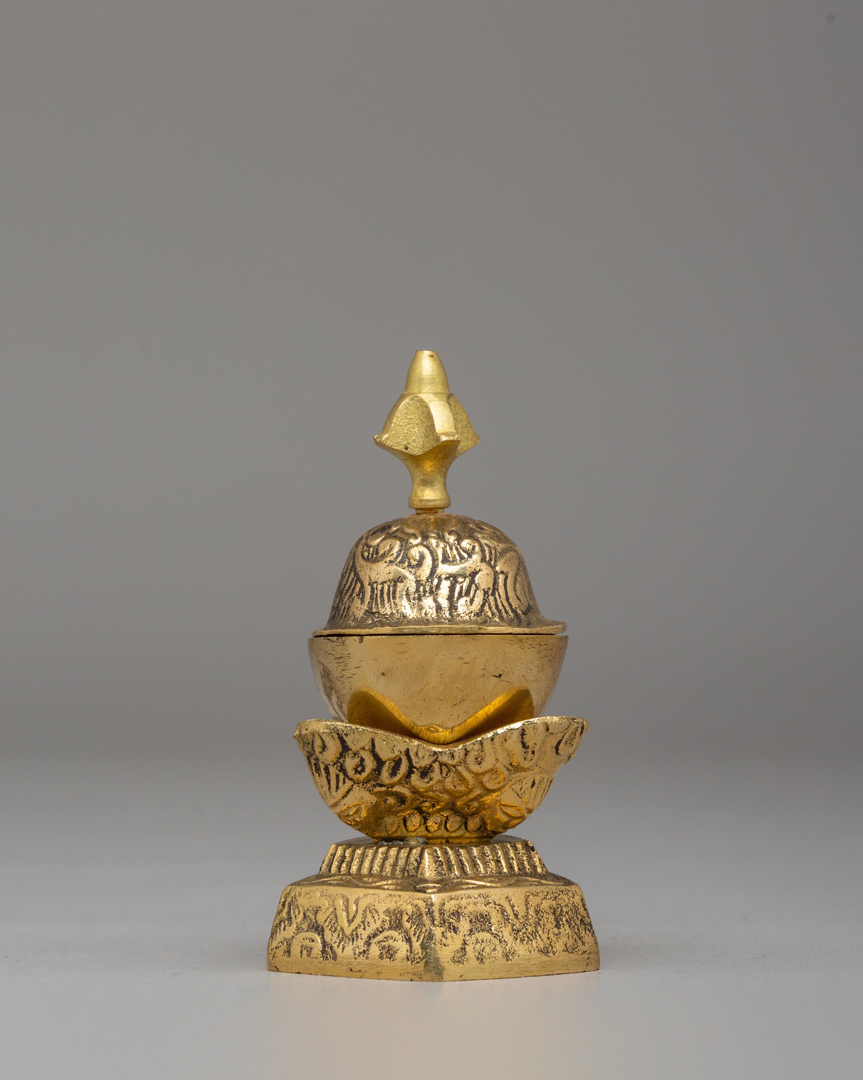 Sacred Buddhist Kapala Set for Altar | Ritual Offering Vessels