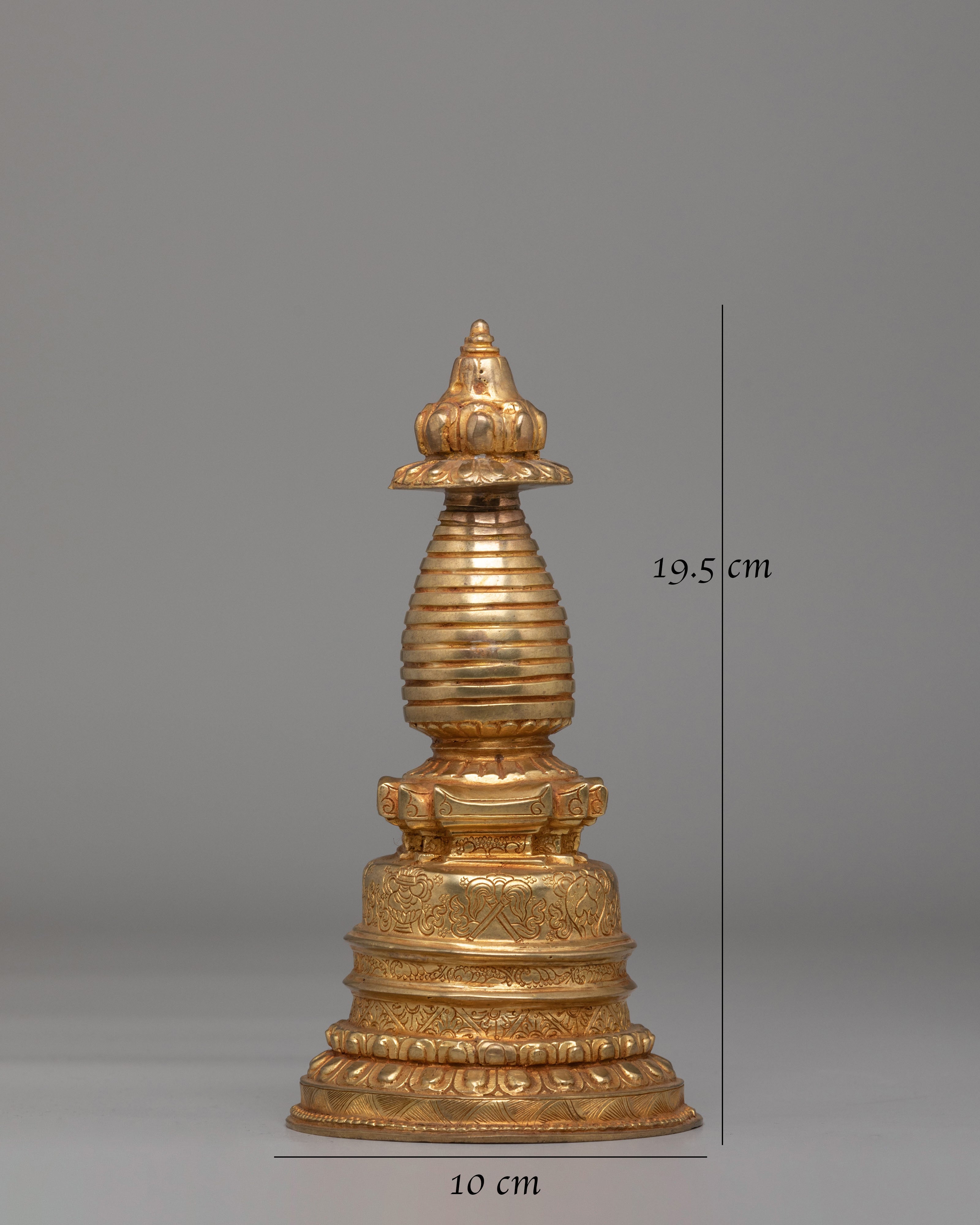 Buddhist Ritual Kadampa Stupa | Tibetan Sacred Sculpture