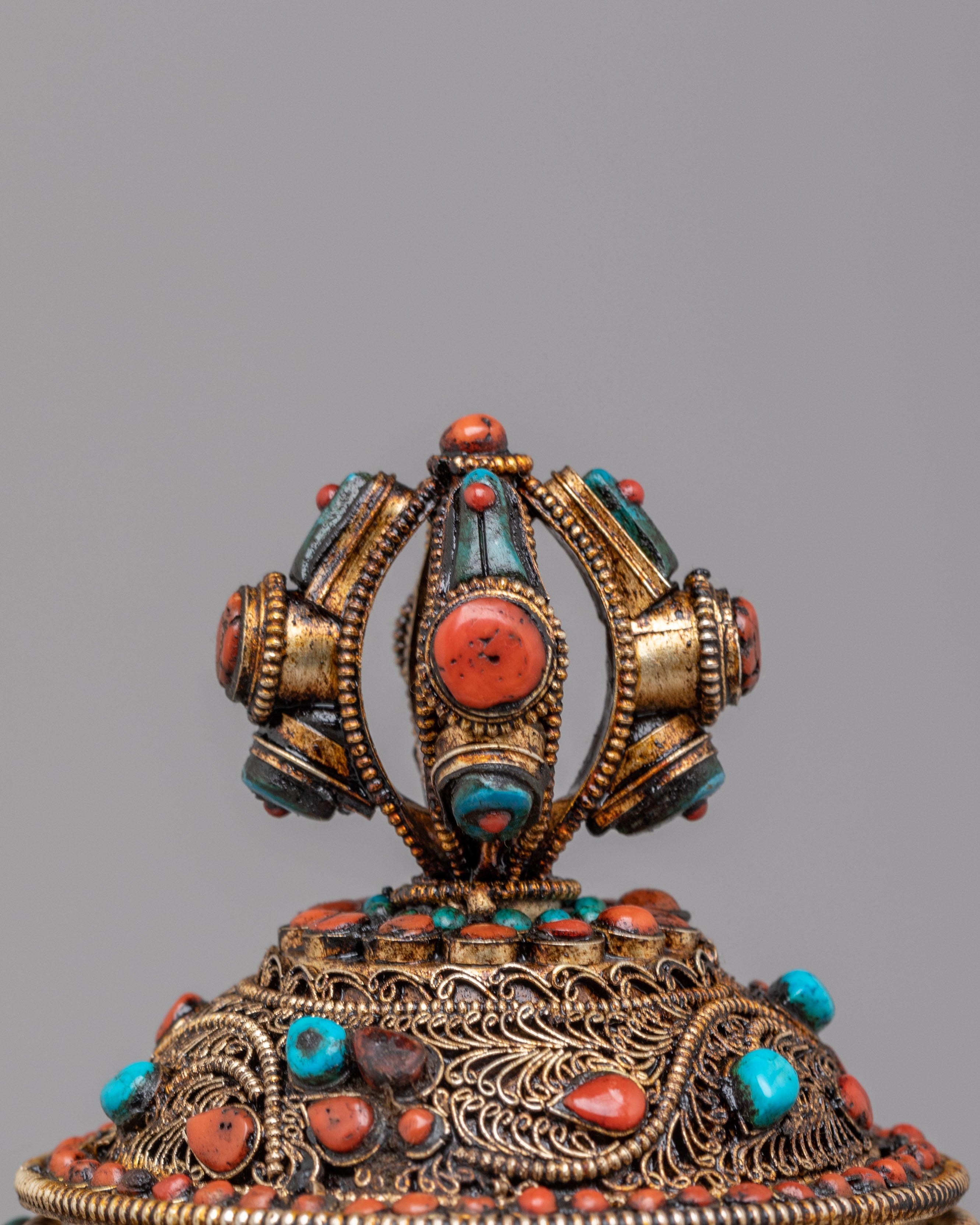 Buddhist Ceremonial Rice Pot Vessel | Spiritual Symbolism for Blessings