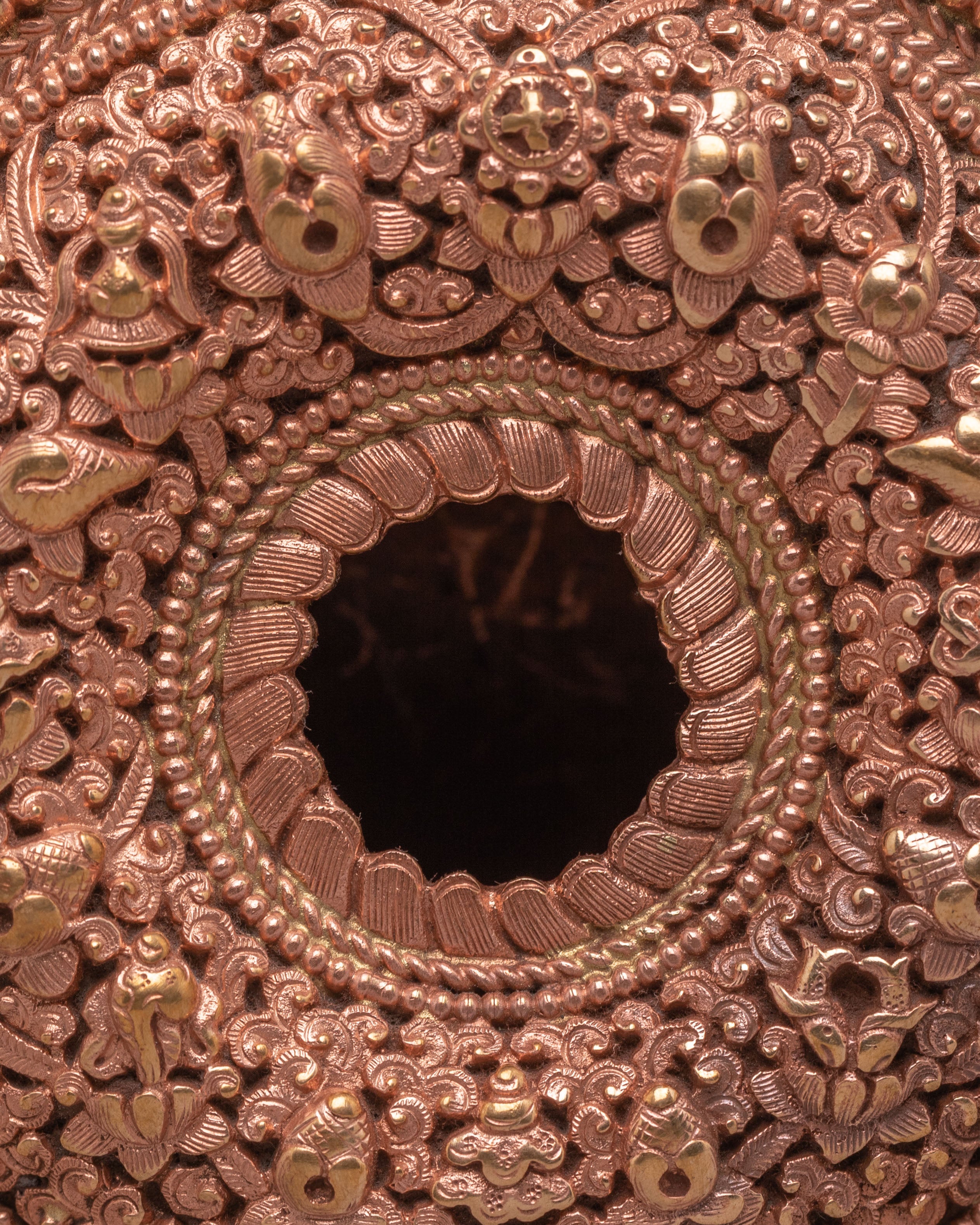 Tibetan Copper Ghau Box | Symbol of Spiritual Protection