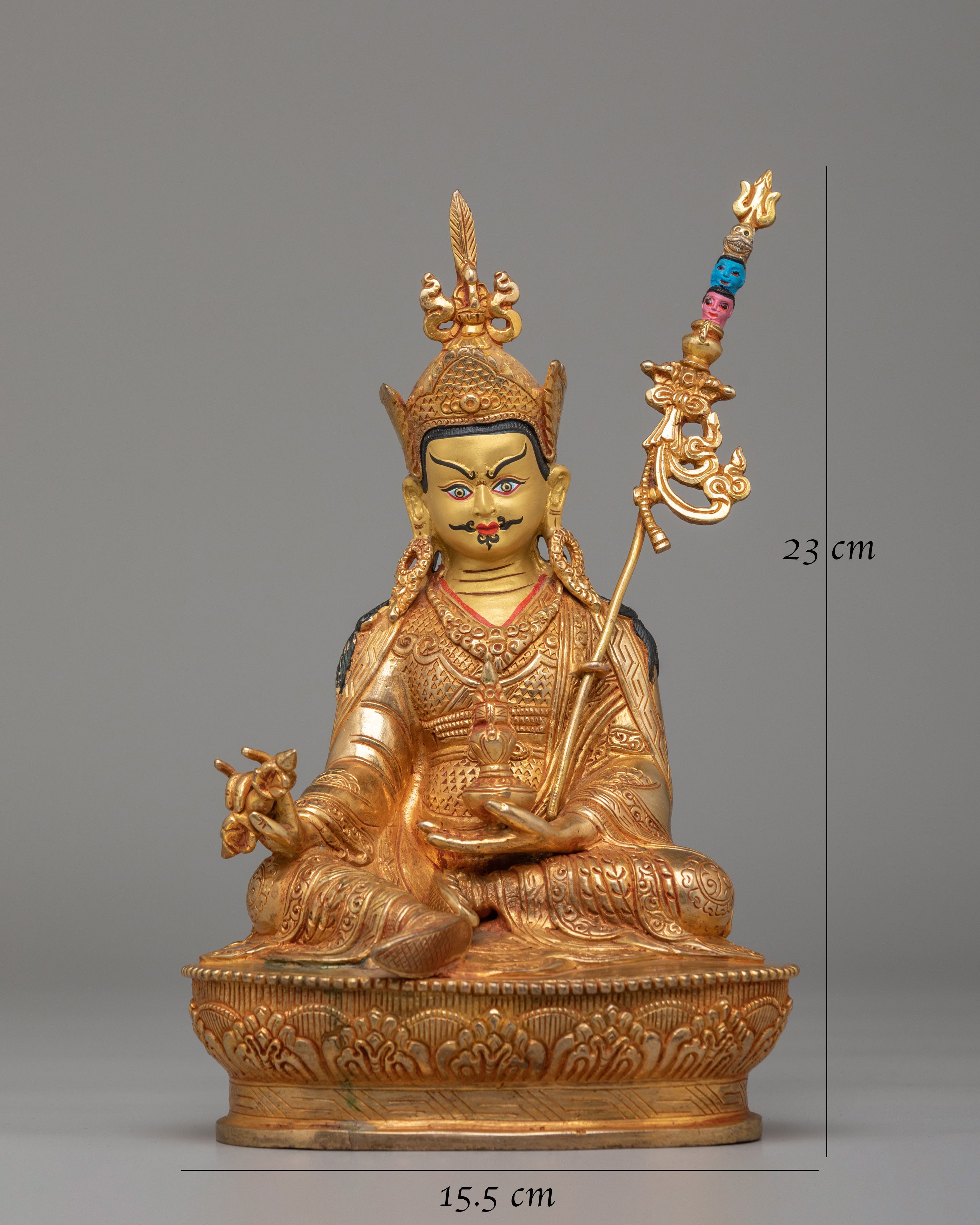Sacred Altar Guru Rinpoche Statue | Tibetan Copper Statue