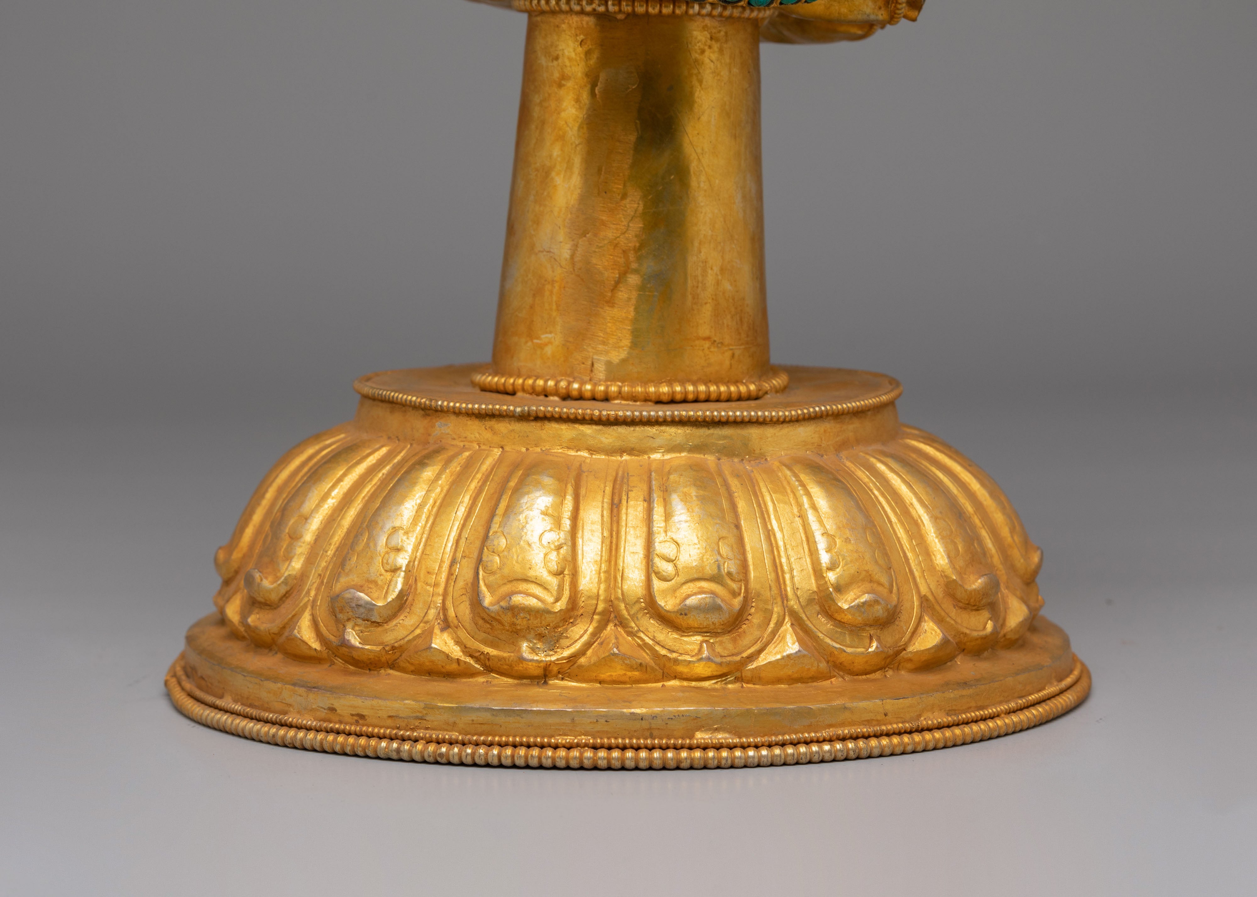 Buddhist-Inspired Ritual Skull Sculpture | Traditional Himalayan Artwork