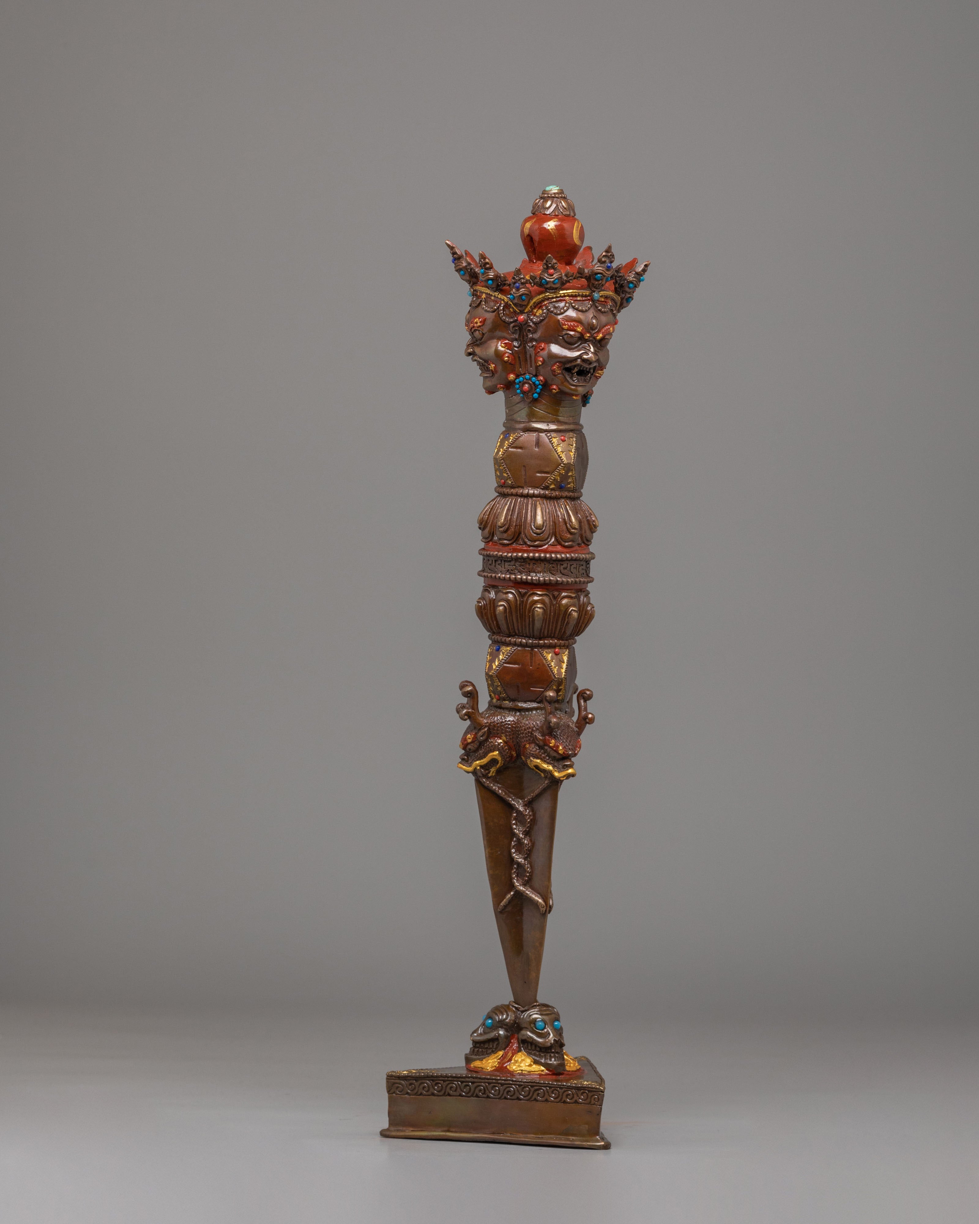 Sacred Ceremonial Phurba | Tibetan Wrathful Deity Dagger for Rituals