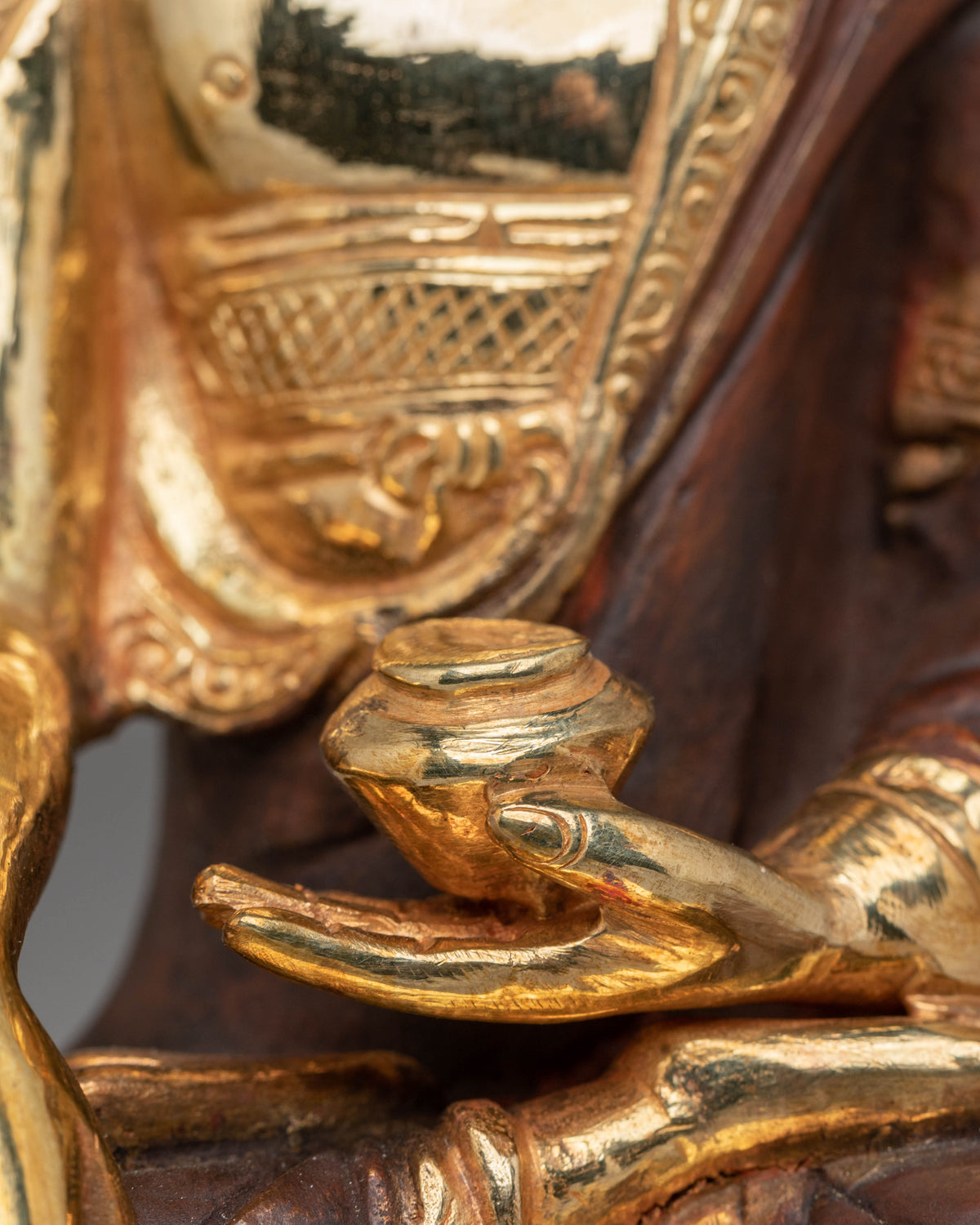 Golden Five-Dhyani Buddha Set | Handmade Golden Buddha Statue