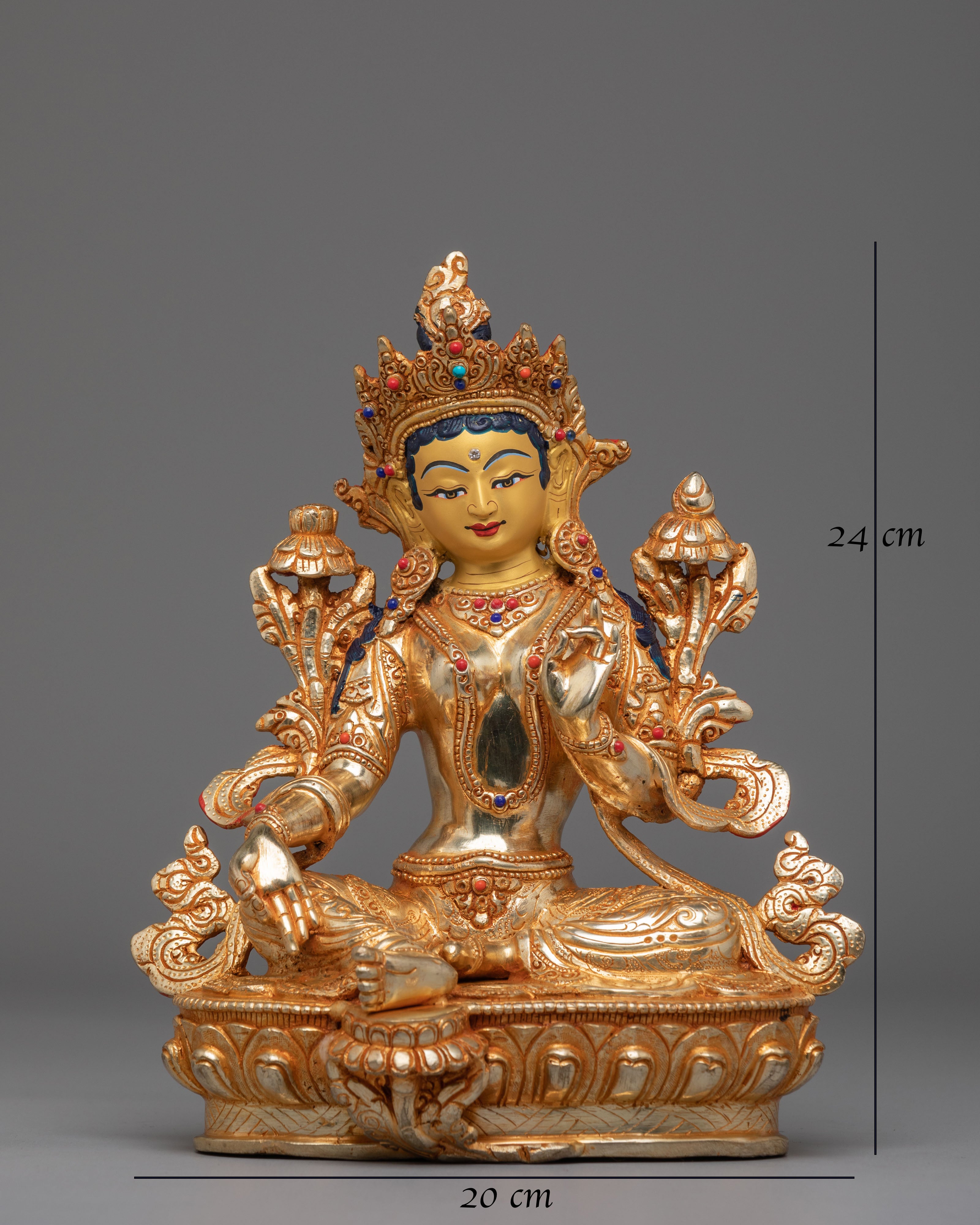 Sacred Green Tara Figurine | Buddhist Compassion Deity