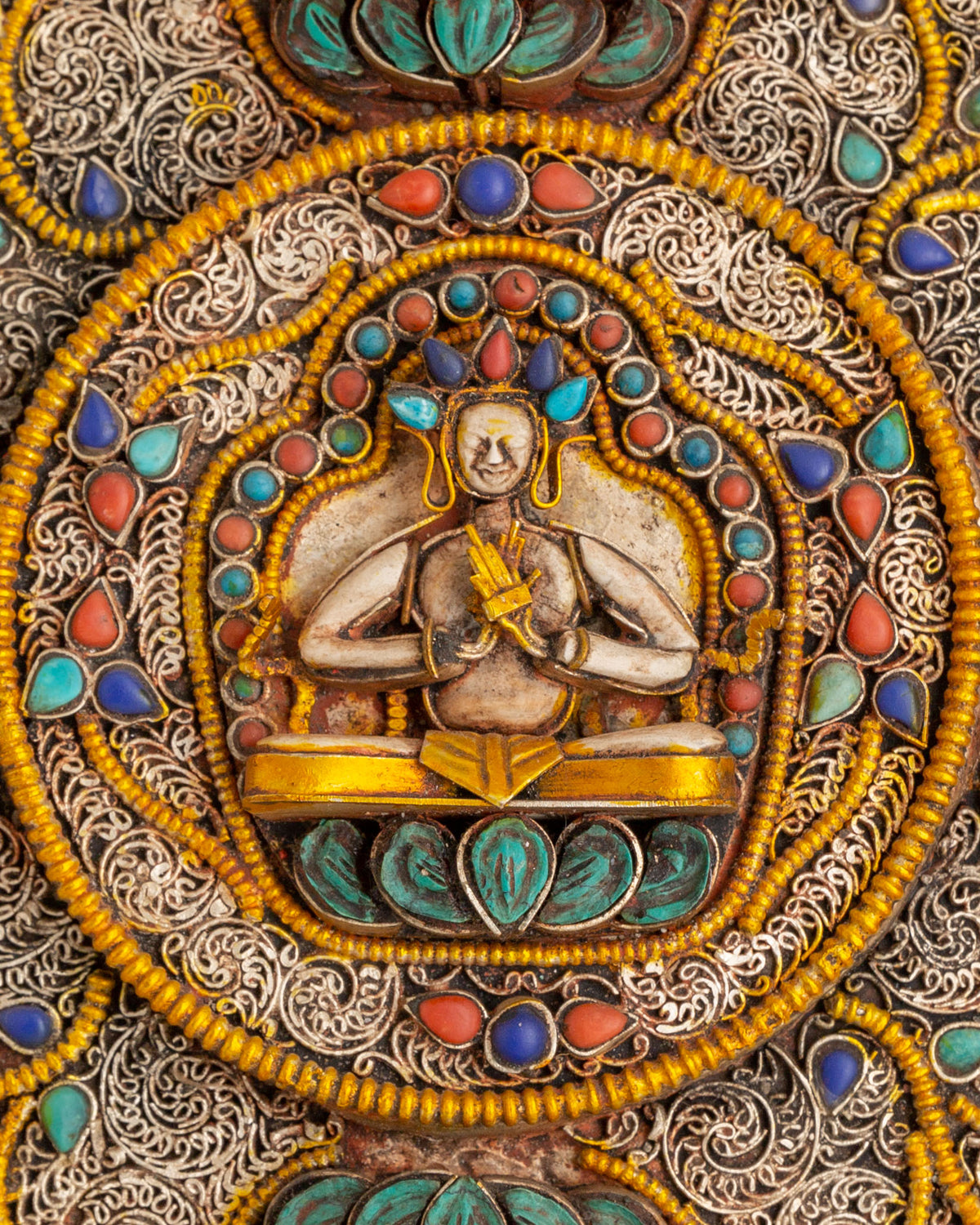 Handmade Dhyani Buddha Mandala Wall Hanging | Symbol of Enlightenment