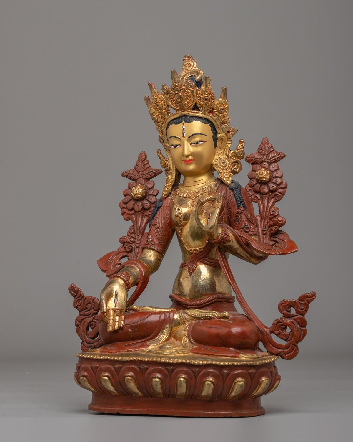 White Tara Seven Eyes Statue | Traditional Handcrafted Artwork
