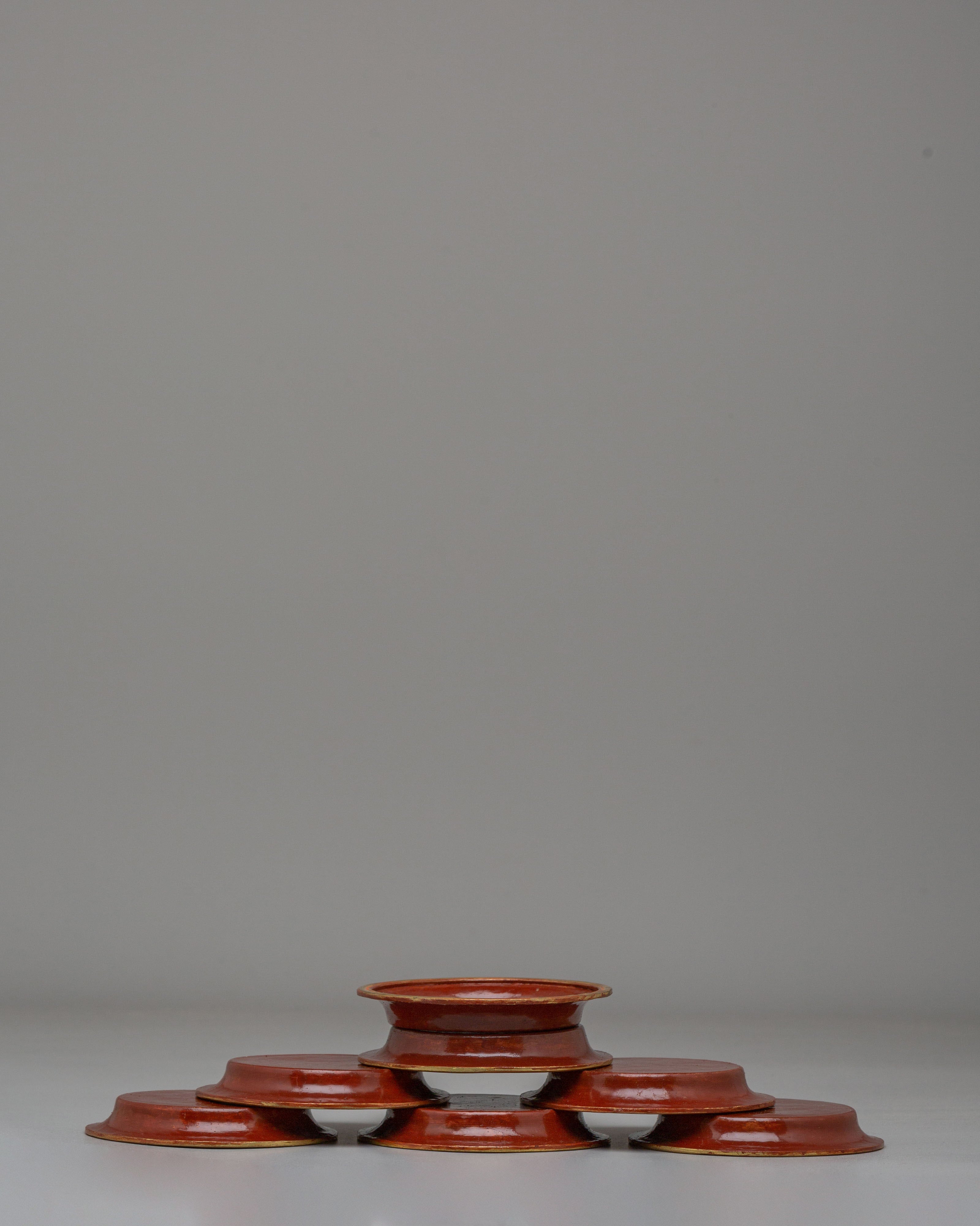 Spiritual Buddhist Water Offering Set | Tibetan Altar Set