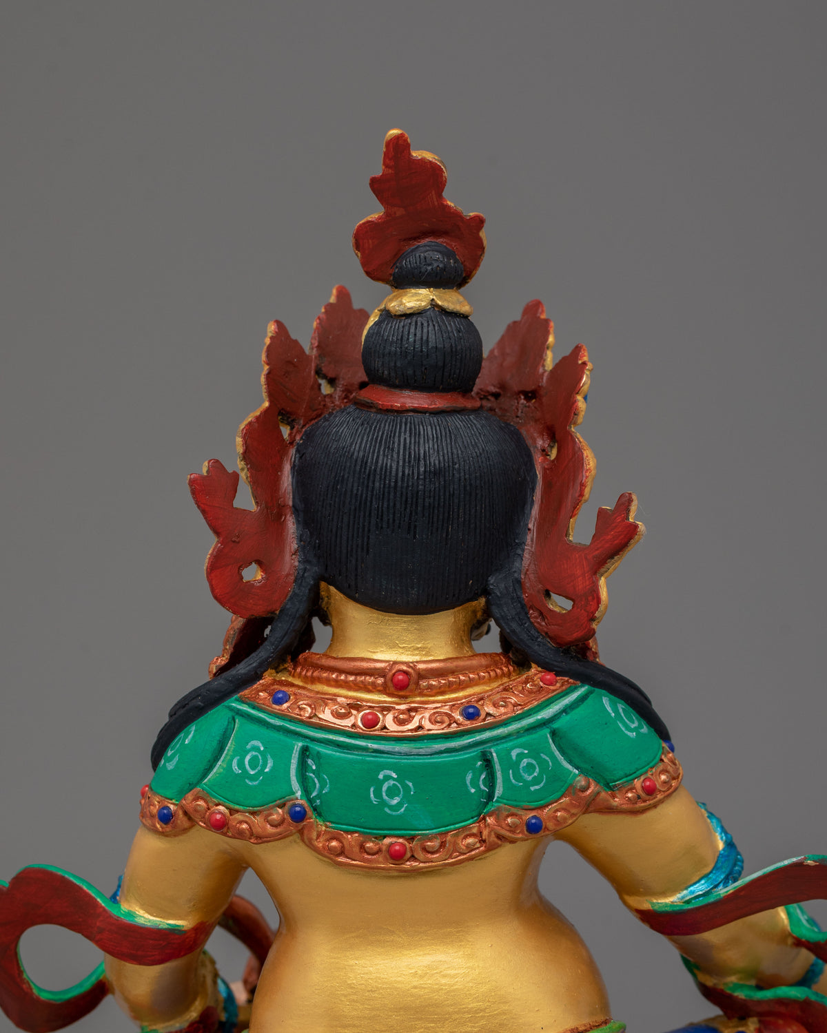 Himalayan Altar Dzambhala Statue | Handmade Tibetan Prosperity Idol
