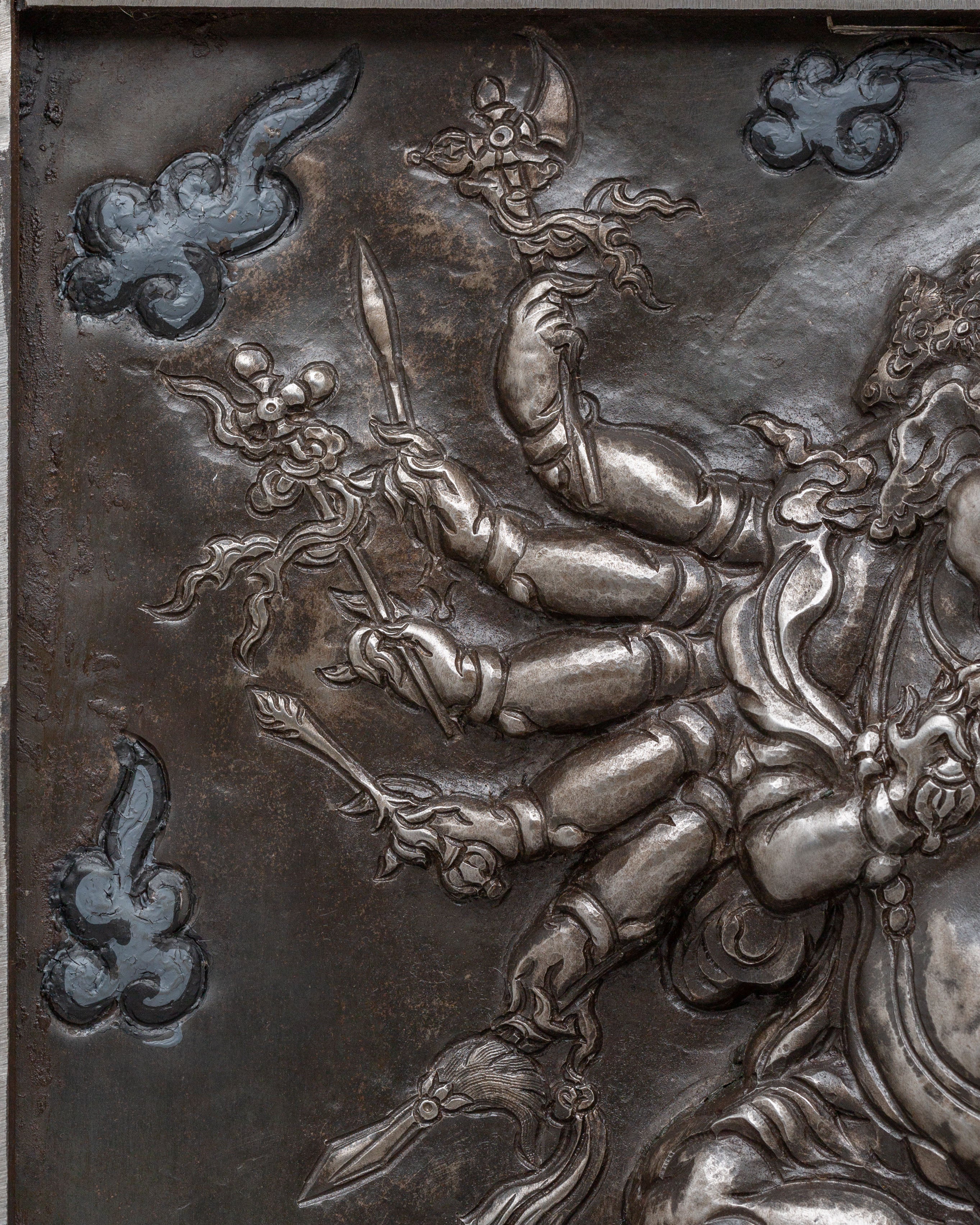 12 Armed Maha Rakta Ganesha Wall Hanging | Spiritual Home Decor