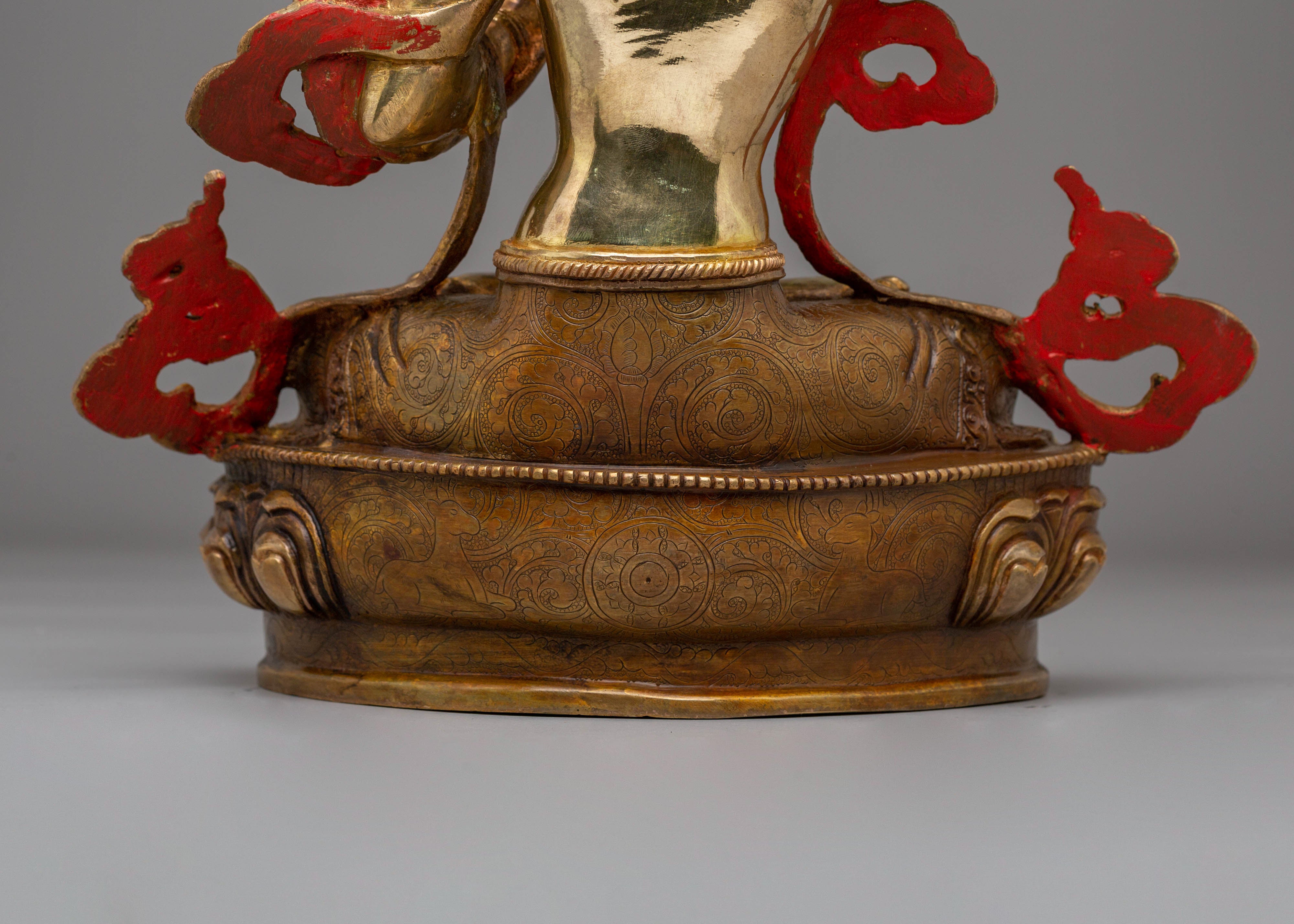 Manjushri Handmade Copper Statue | Buddhist Bodhisattva of Wisdom