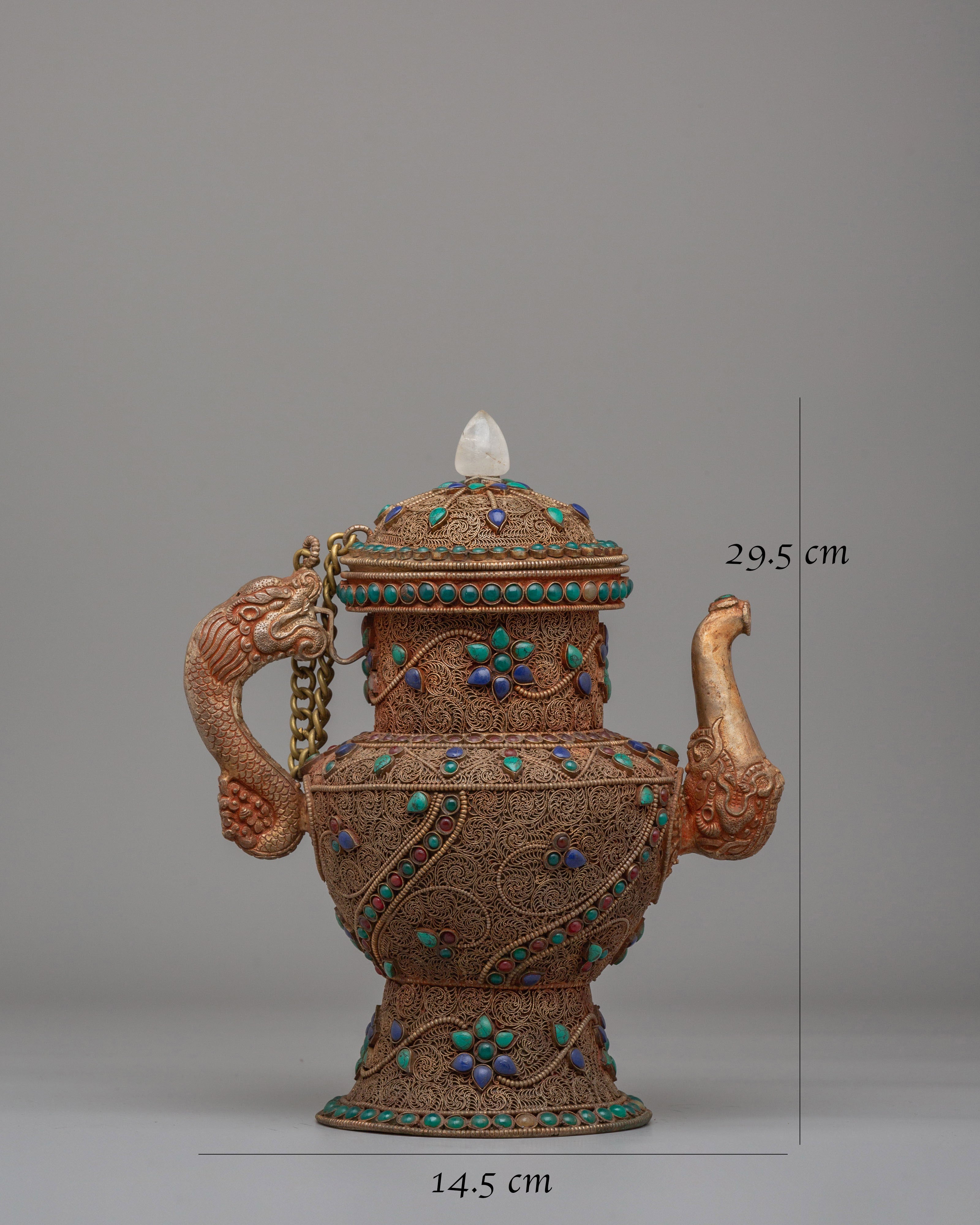 Himalayan Filigree Tea Pot | Decorative Artwork