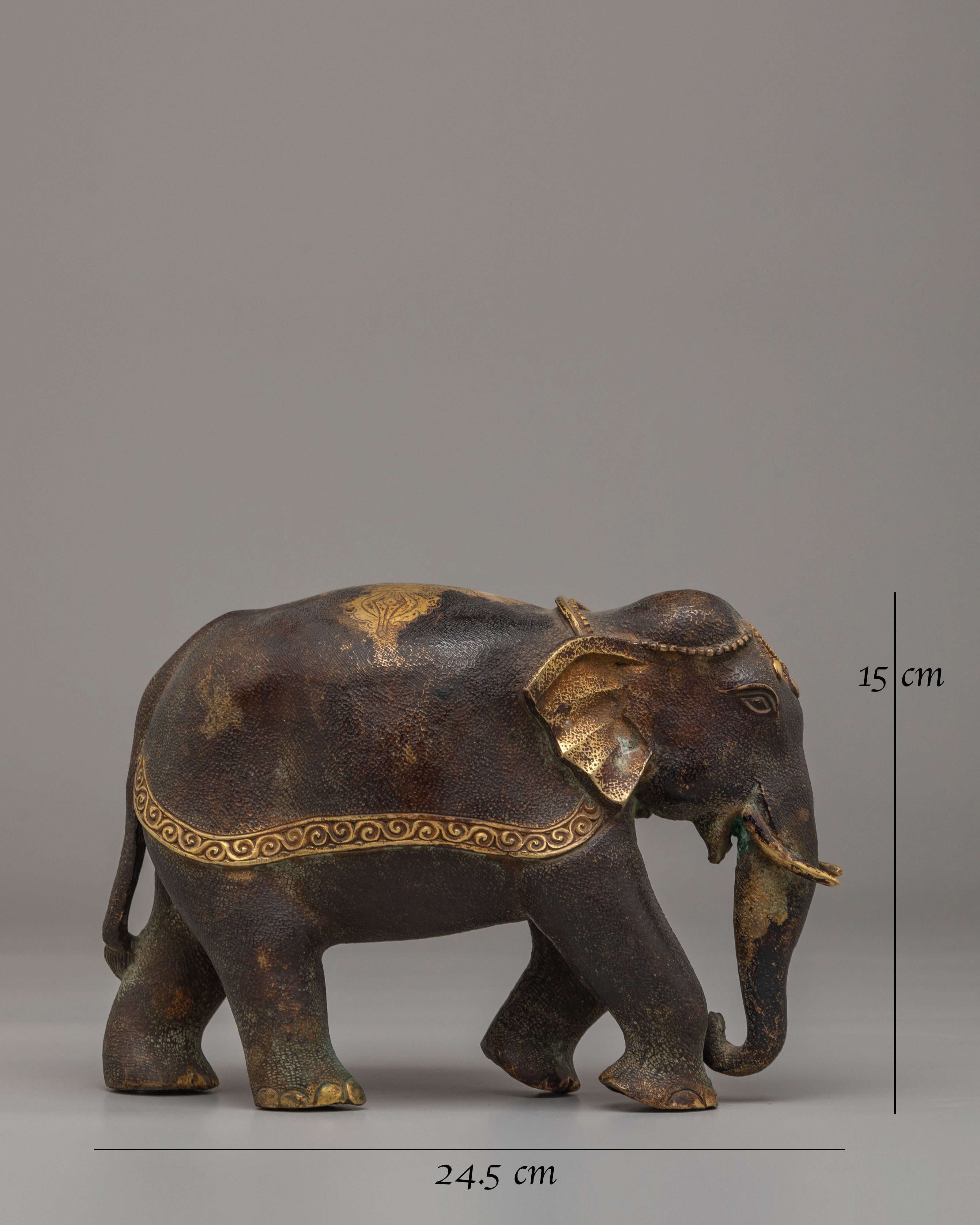 Tibetan Elephant Set for Decor | Symbol of Wisdom and Strength