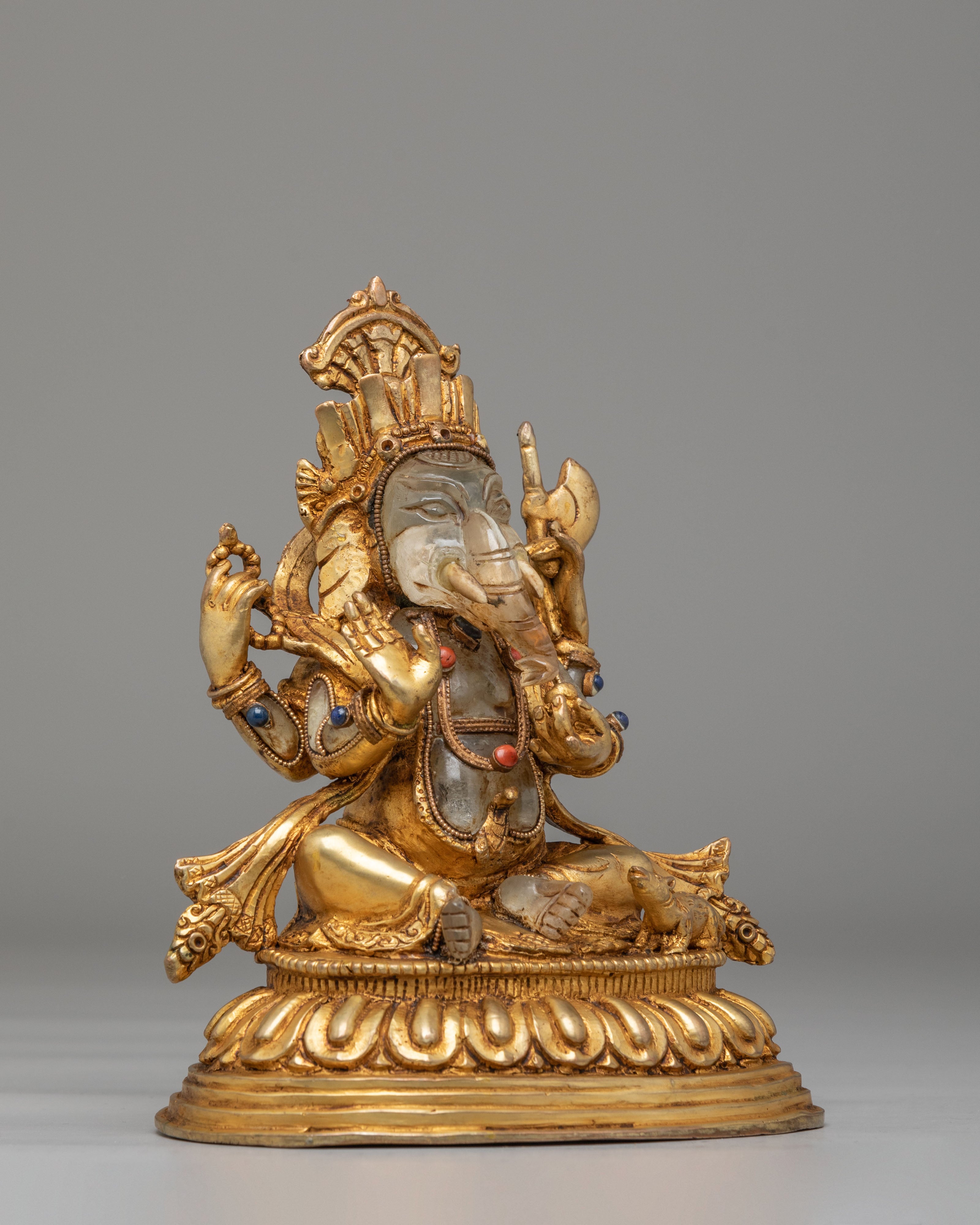 Spiritual Ganesh Deity Sculpture | Handmade Hindu God Figurine