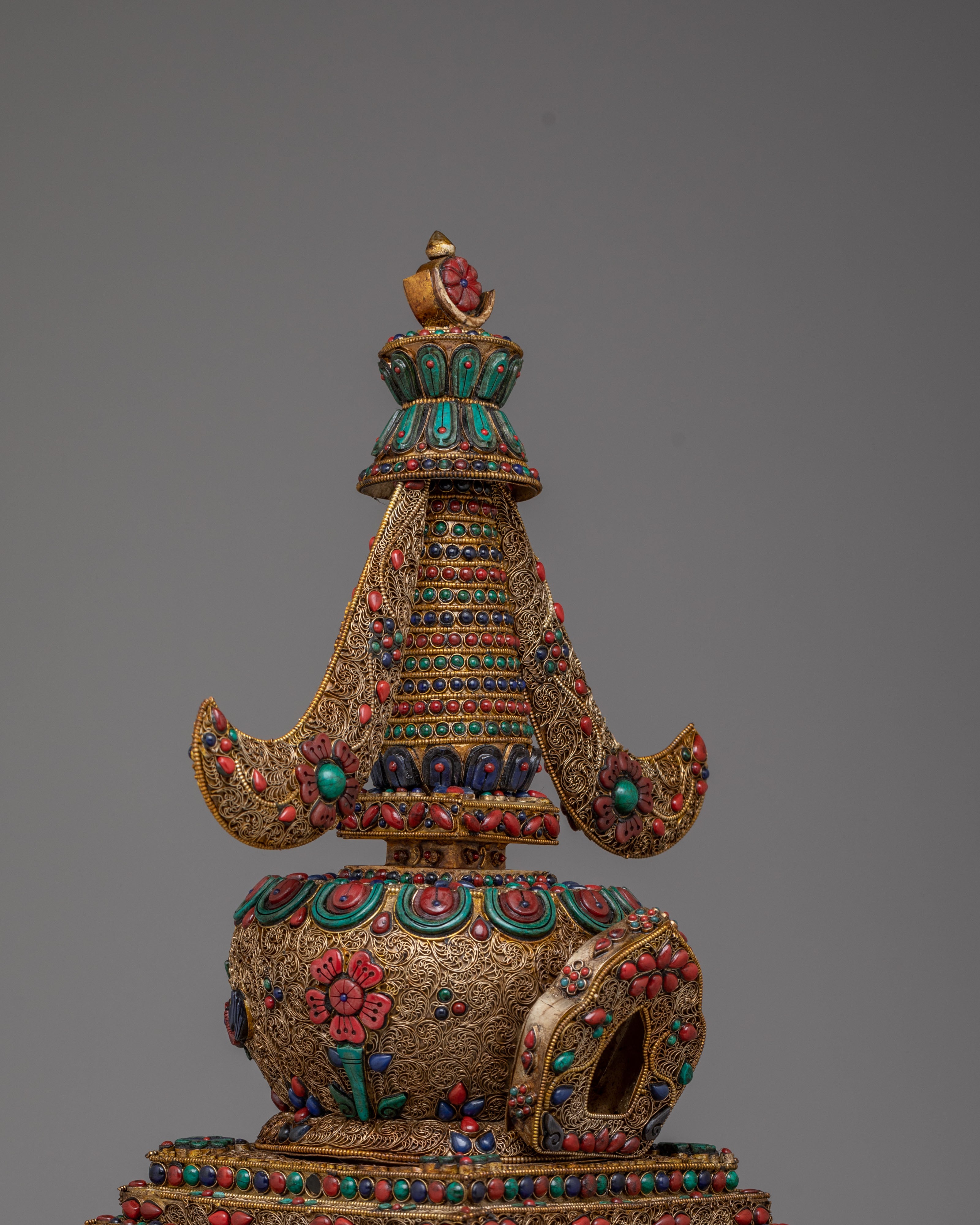 Traditional Sacred Jangchub Stupa | Tibetan Buddhist Shrine Decor
