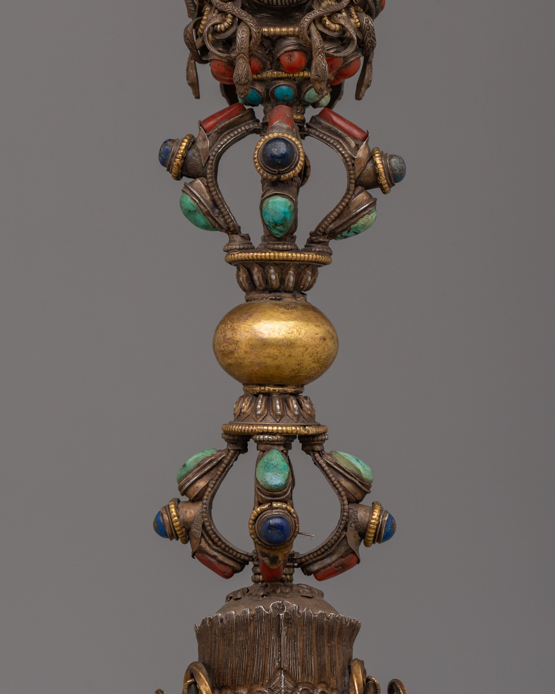 Handmade Phurba with Vajra | Ritual Dagger for Tantric Practice