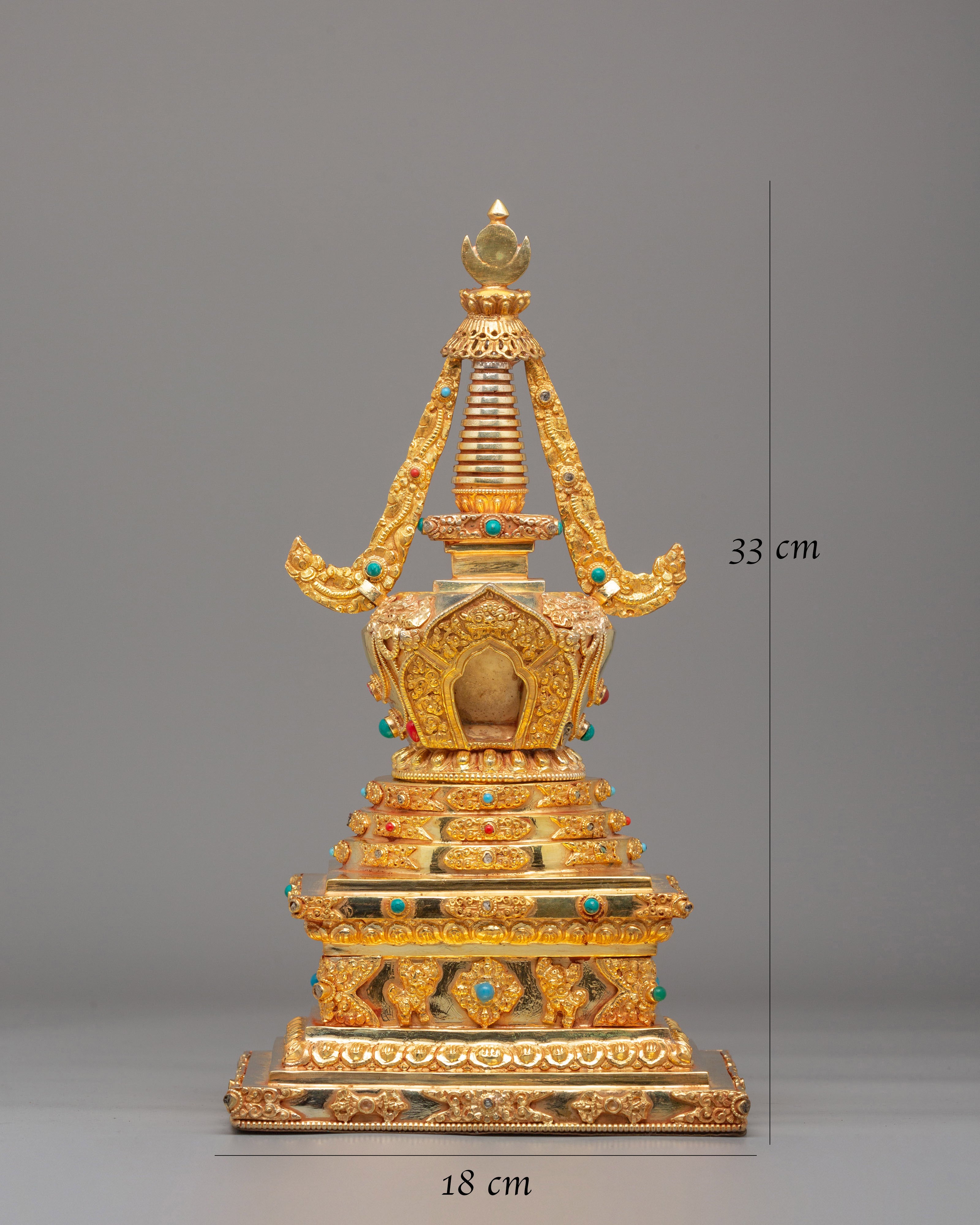 Traditional Buddhist Namgyalma Chorten | Tibetan Spiritual Shrine Art