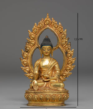 Spiritual Statue of Amogasiddhi Buddha | Himalayan Buddhist Art