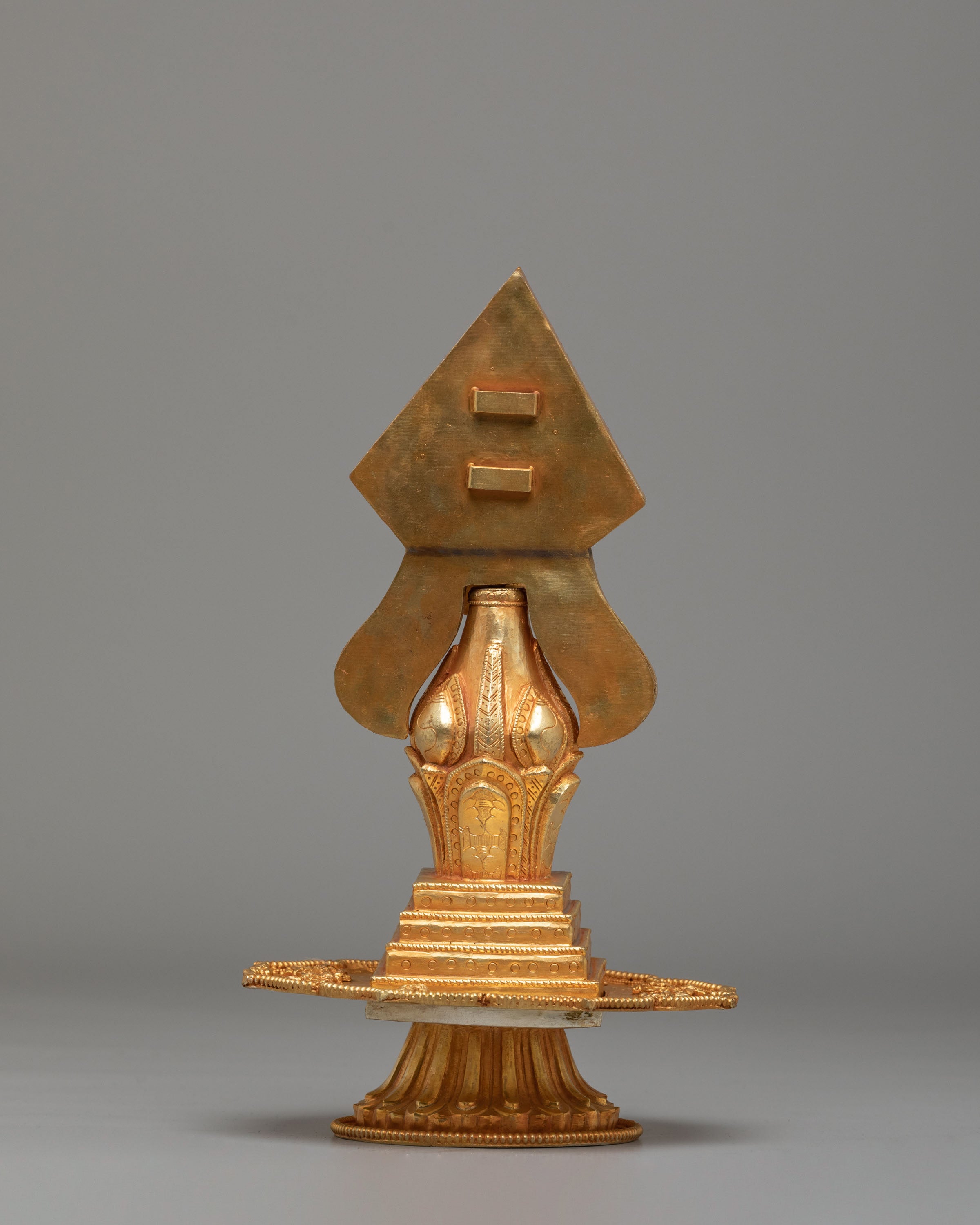 Handcrafted Ritual Torma | Copper Gold Plated Torma