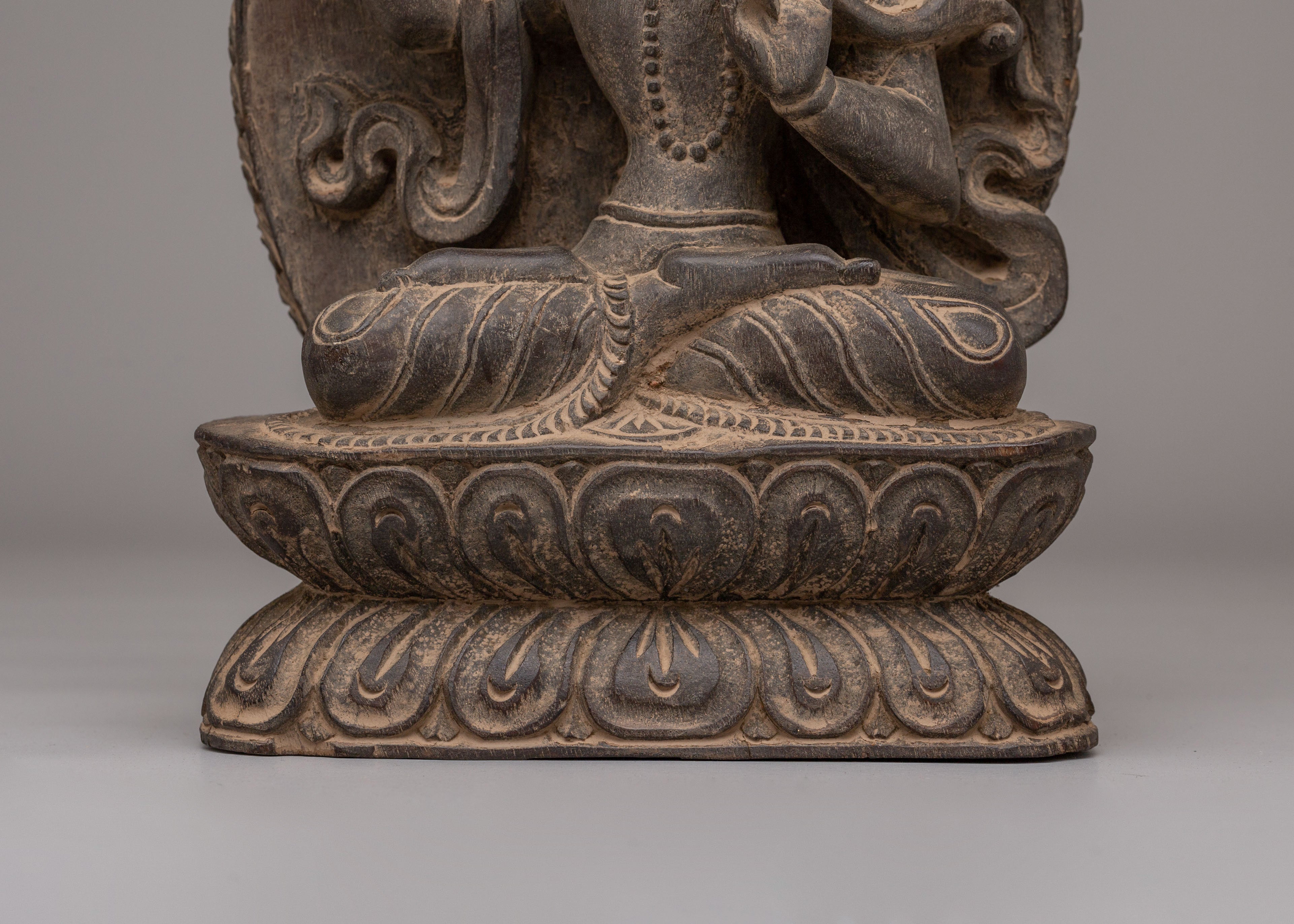 Sacred Manjushri Deity Statue | Bodhisattva of Wisdom