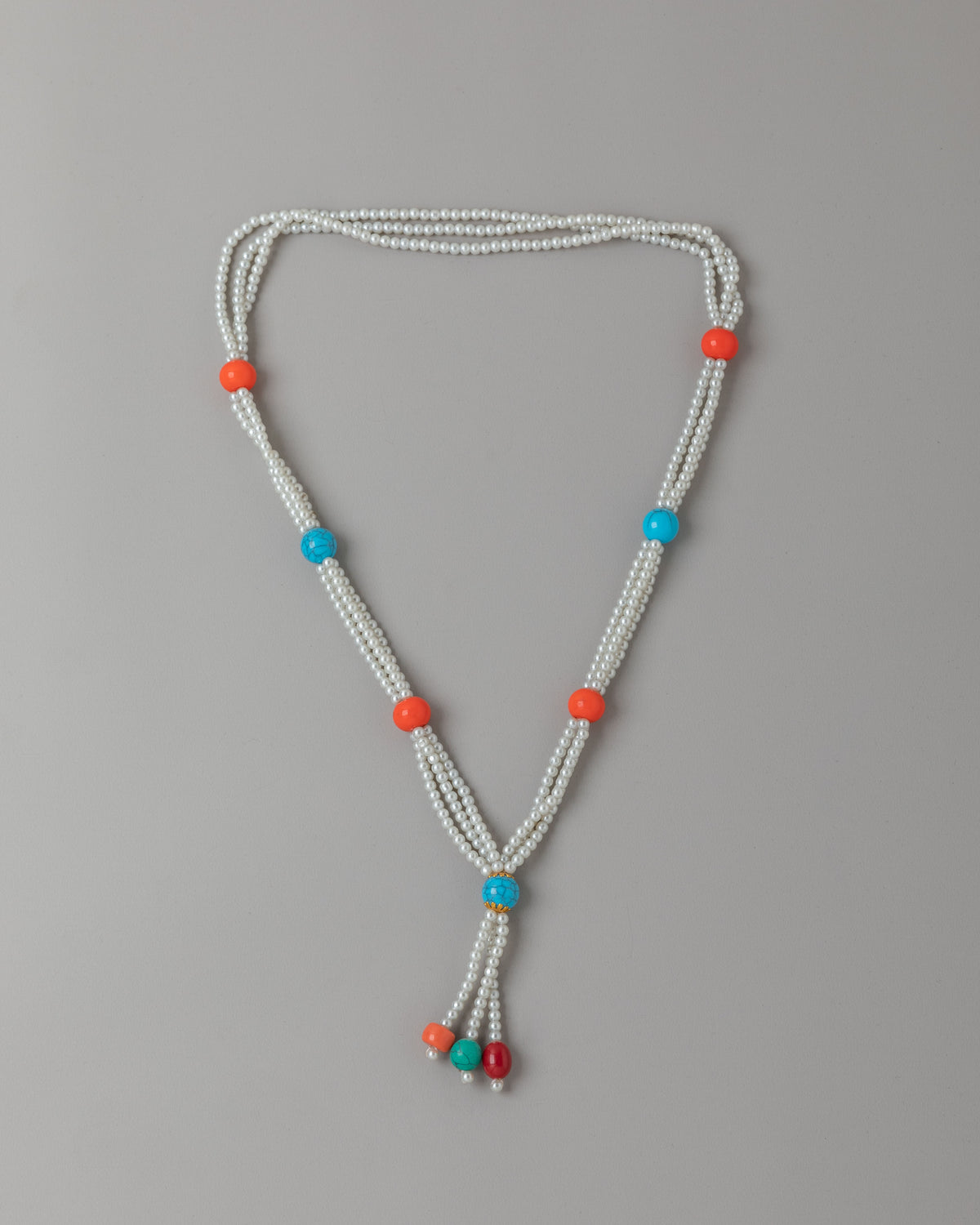 Sacred Tibetan Beaded Necklace | Handcrafted Spiritual Jewelry