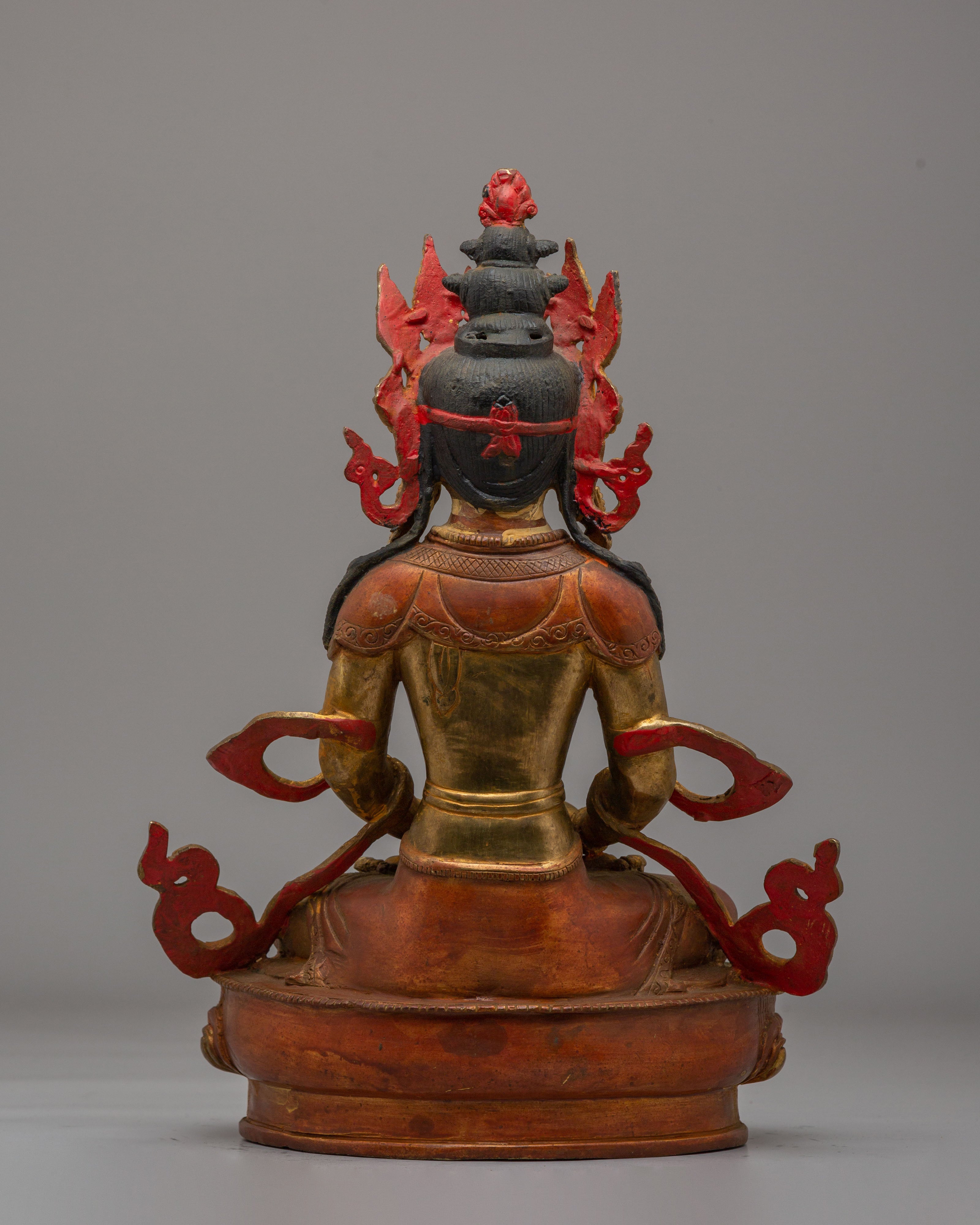 Tibetan Longevity Amitayus Statue | Meditation Altar Decor