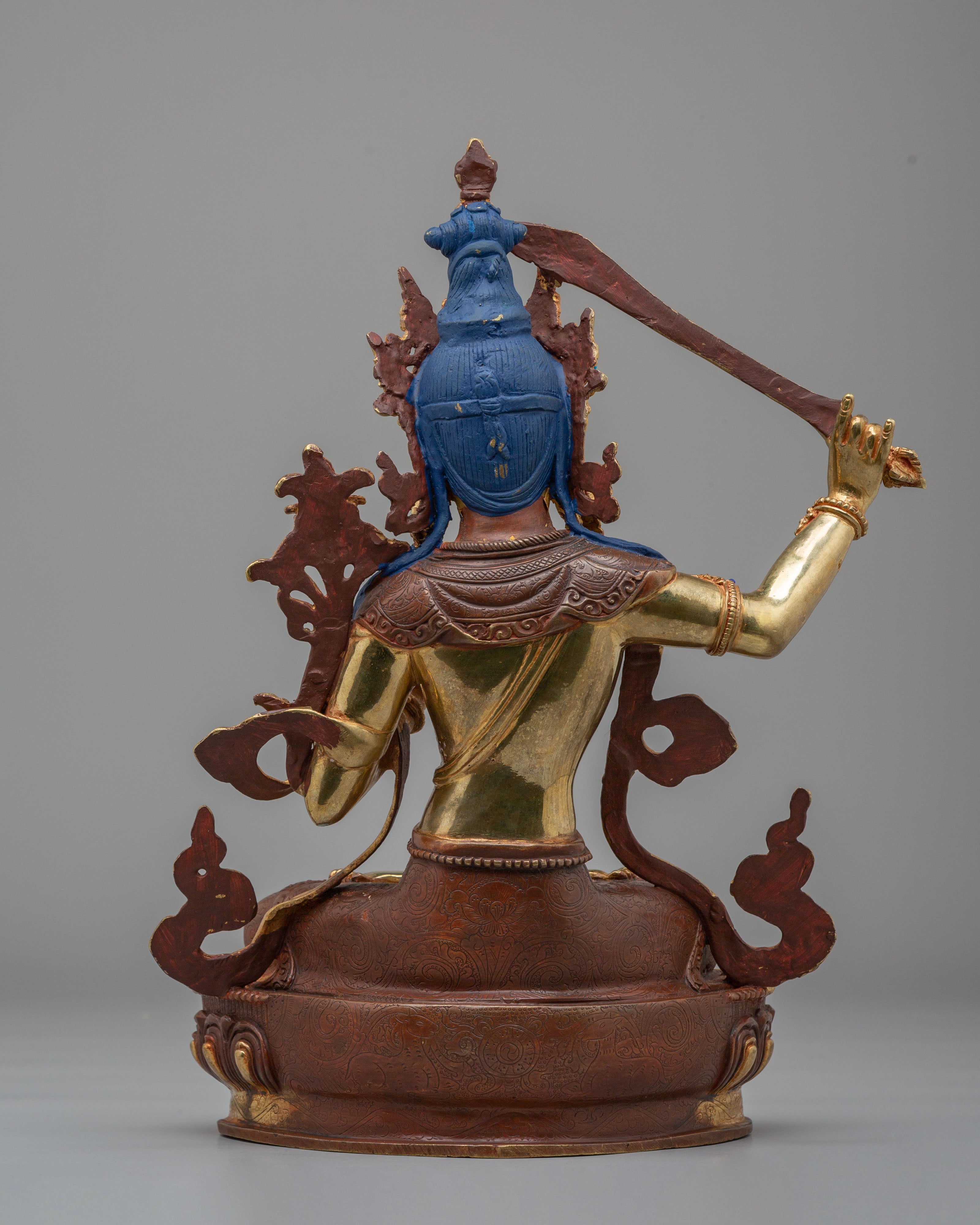 Handcrafted Manjushri Bodhisattva Statue | Spiritual Home Decor