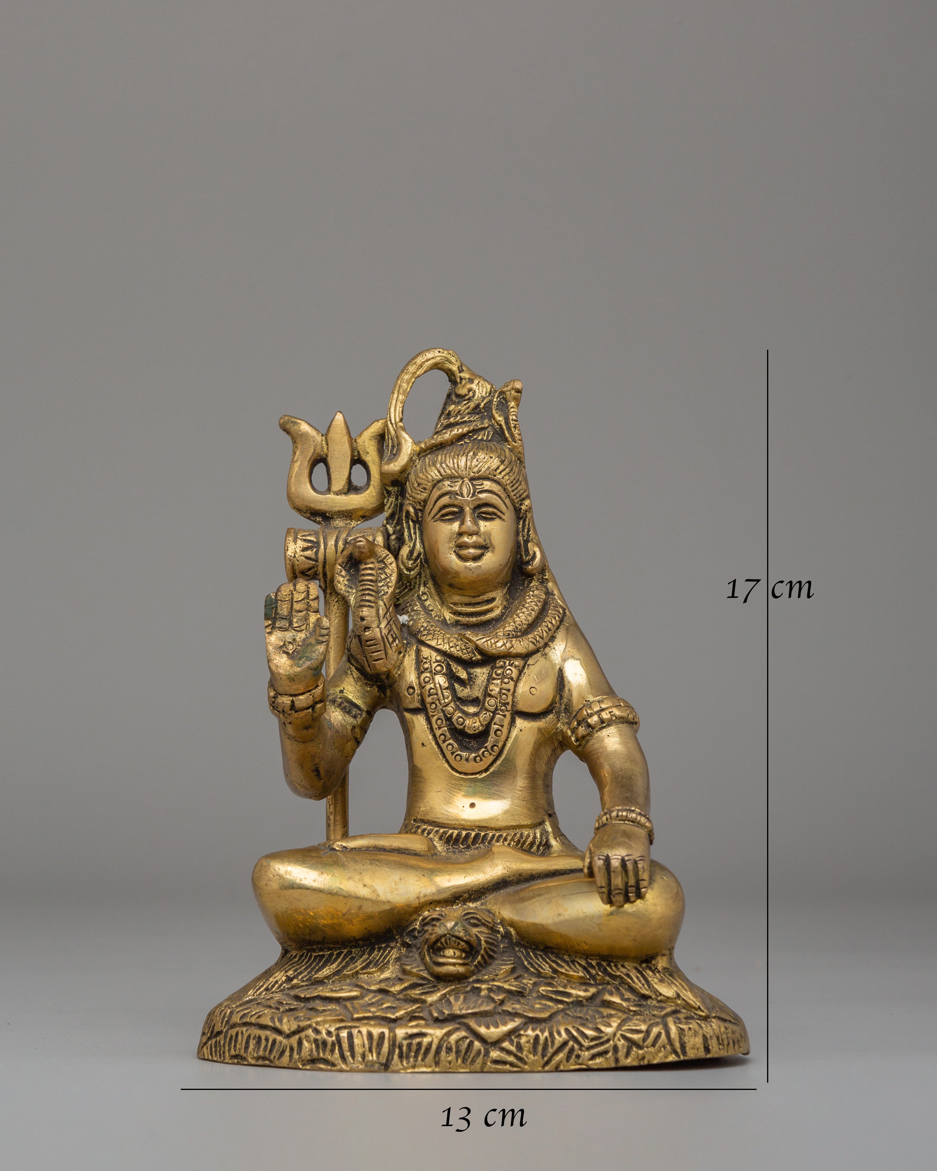 Lord Shiva Sculpture | Brass Statue for Altar