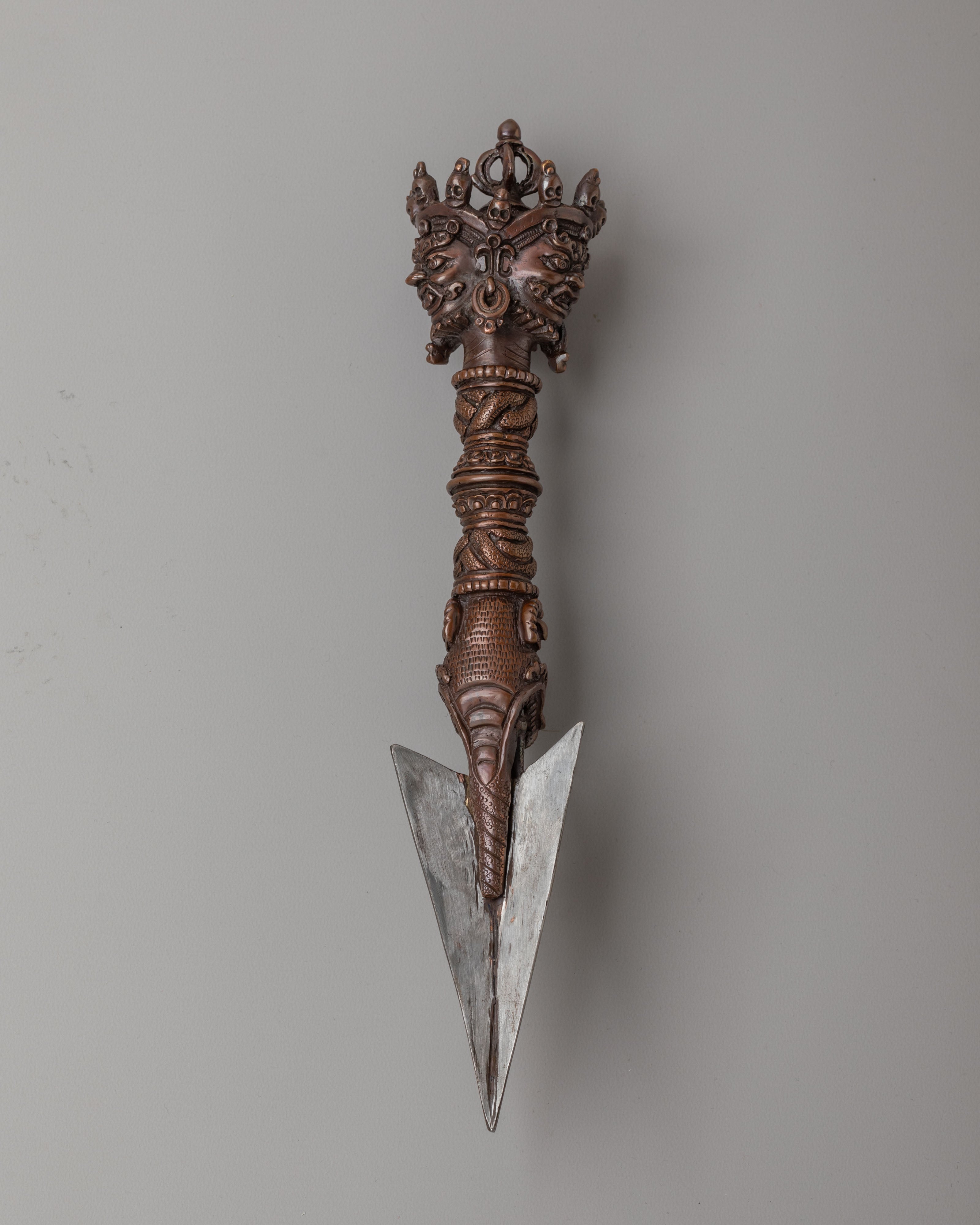 Traditional Altar Ritual Dagger Phurba | Sacred Tool for Protection