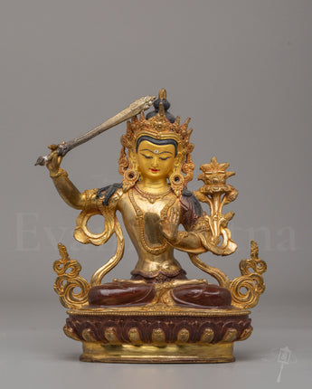 Sacred Wisdom Buddha Manjushri Statue