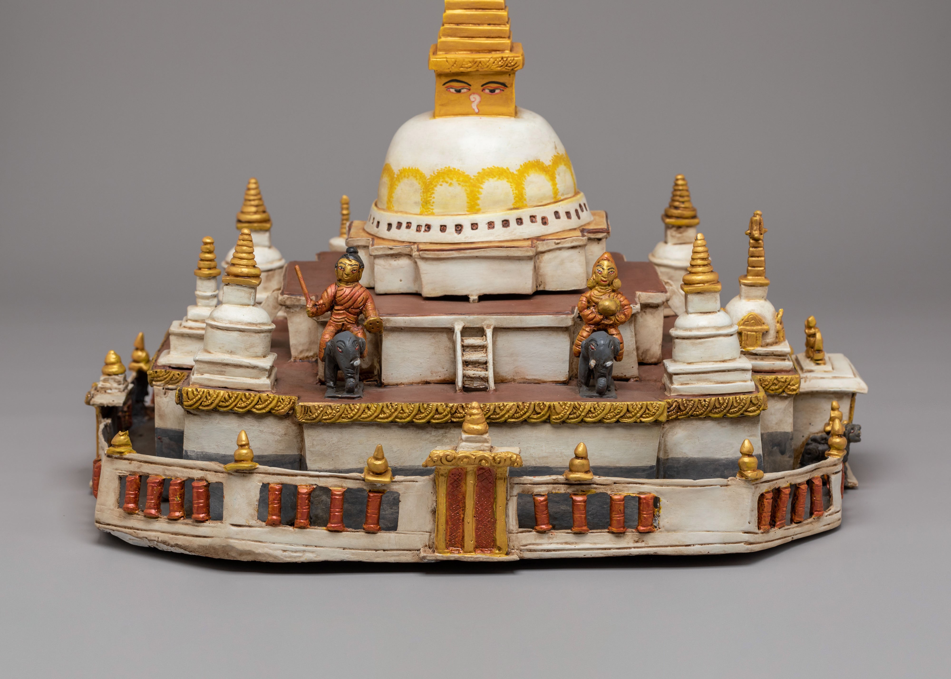 Handcrafted Himalayan Stupa Sculpture | Sacred Buddhist Art for Meditation